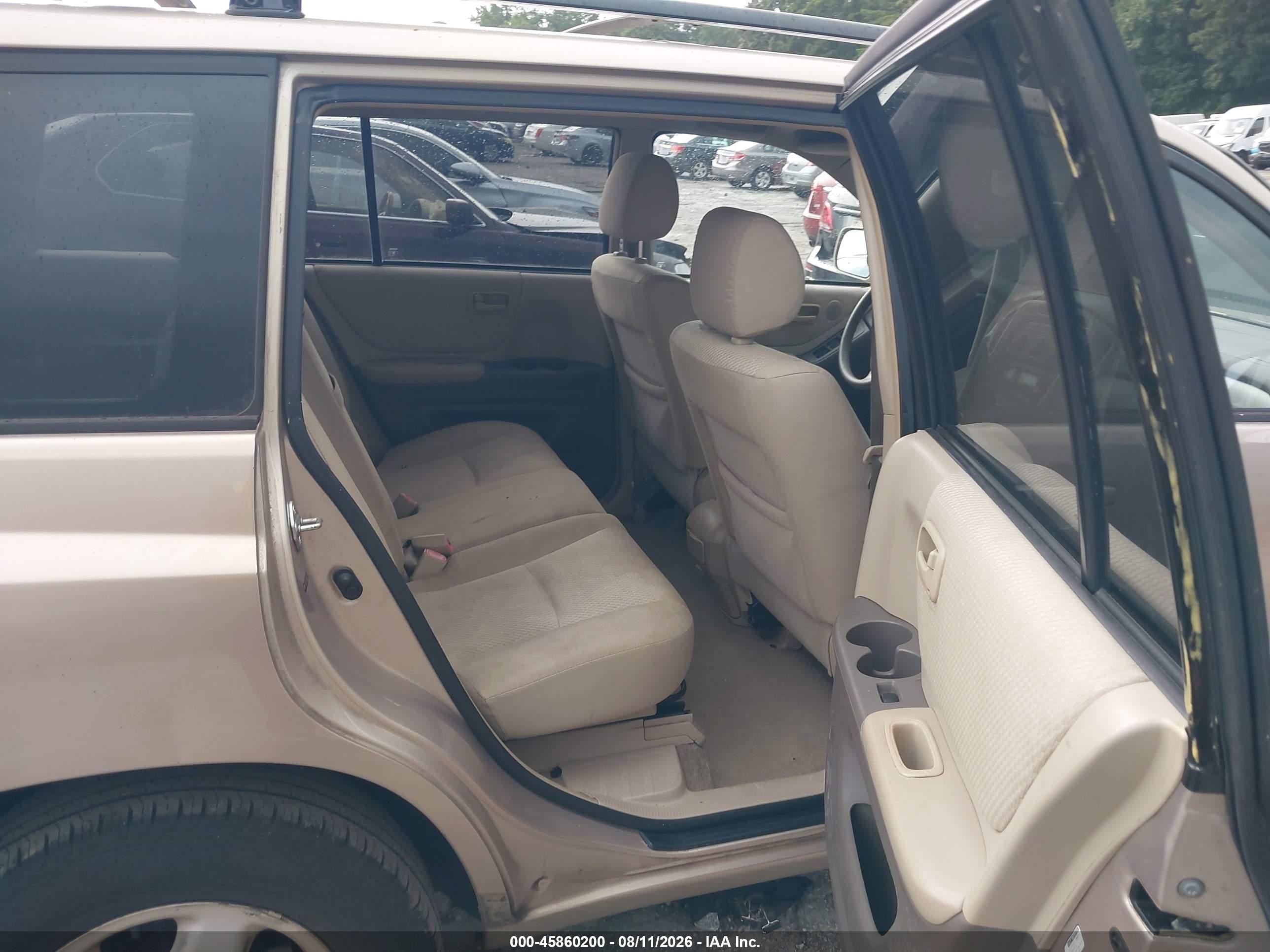 2006 Toyota Highlander   Beige vin: JTEDD21AX60137931