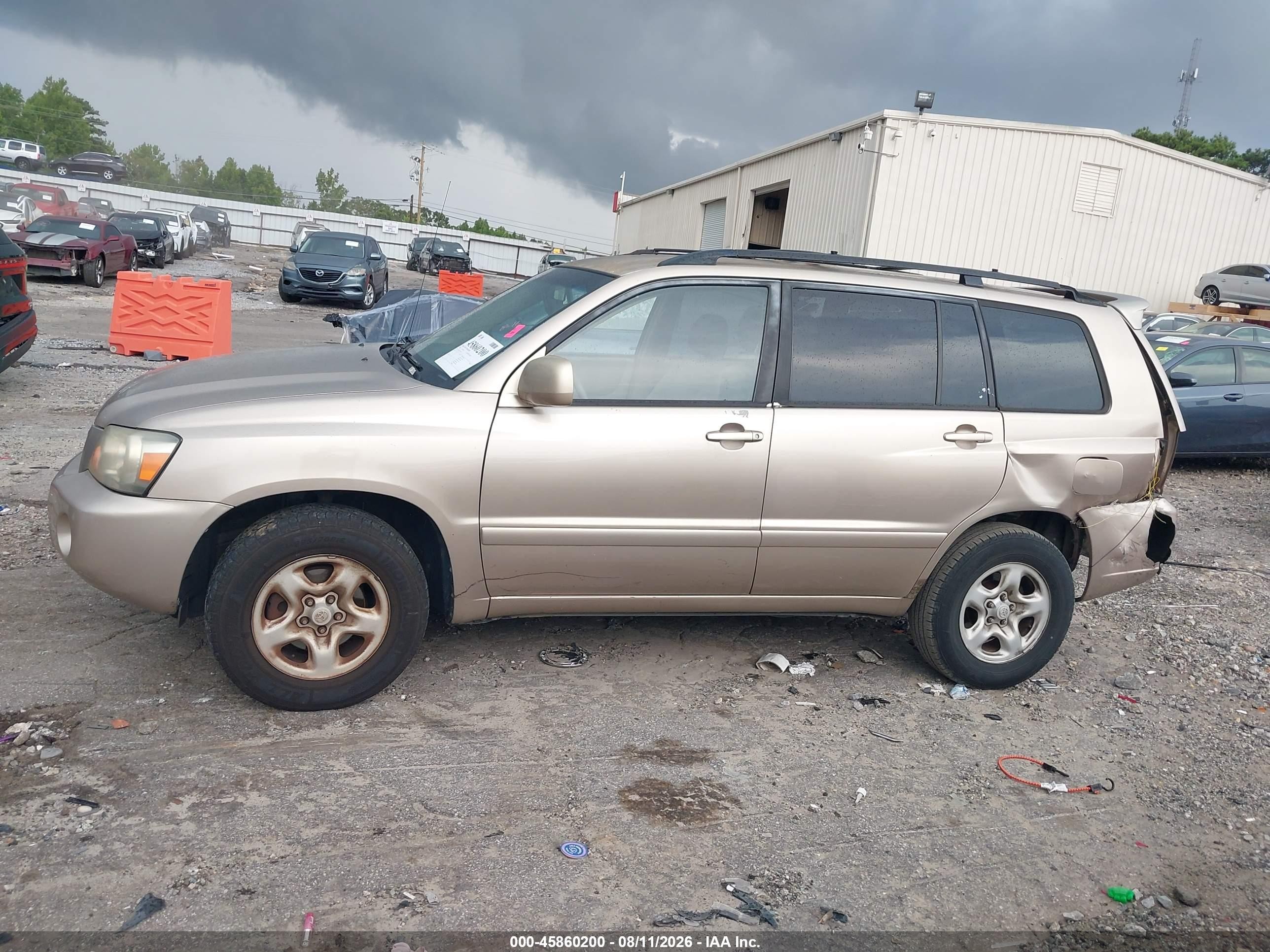 2006 Toyota Highlander   Beige vin: JTEDD21AX60137931