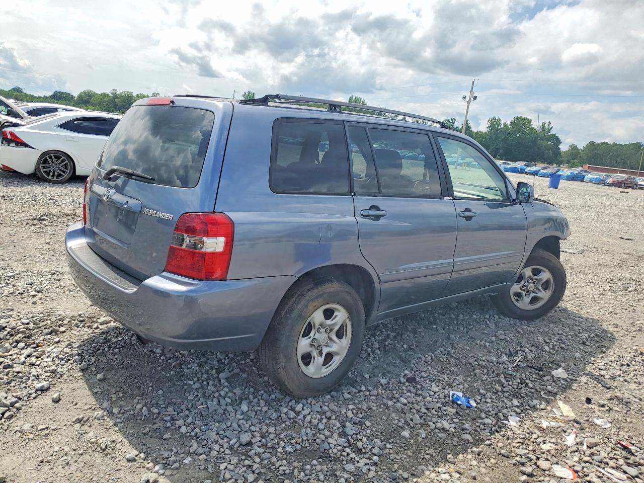 2006 Toyota Highlander Base Blue vin: JTEDD21AX60140103