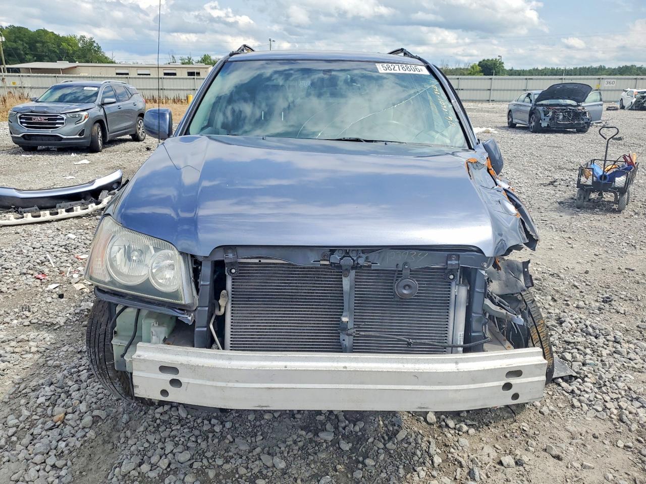 2006 Toyota Highlander Base Blue vin: JTEDD21AX60140103