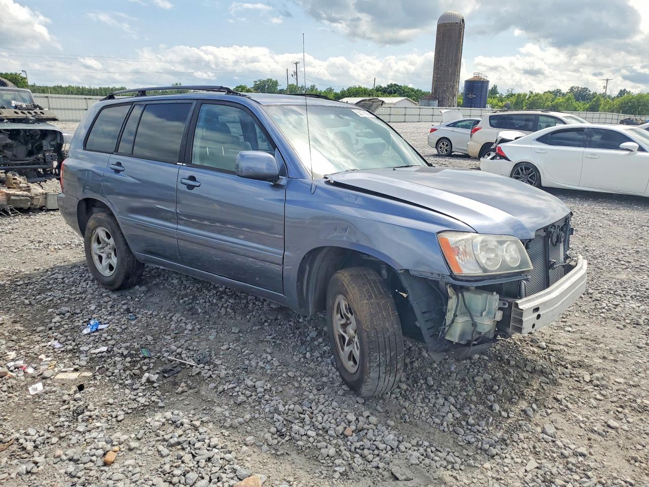 2006 Toyota Highlander Base Blue vin: JTEDD21AX60140103