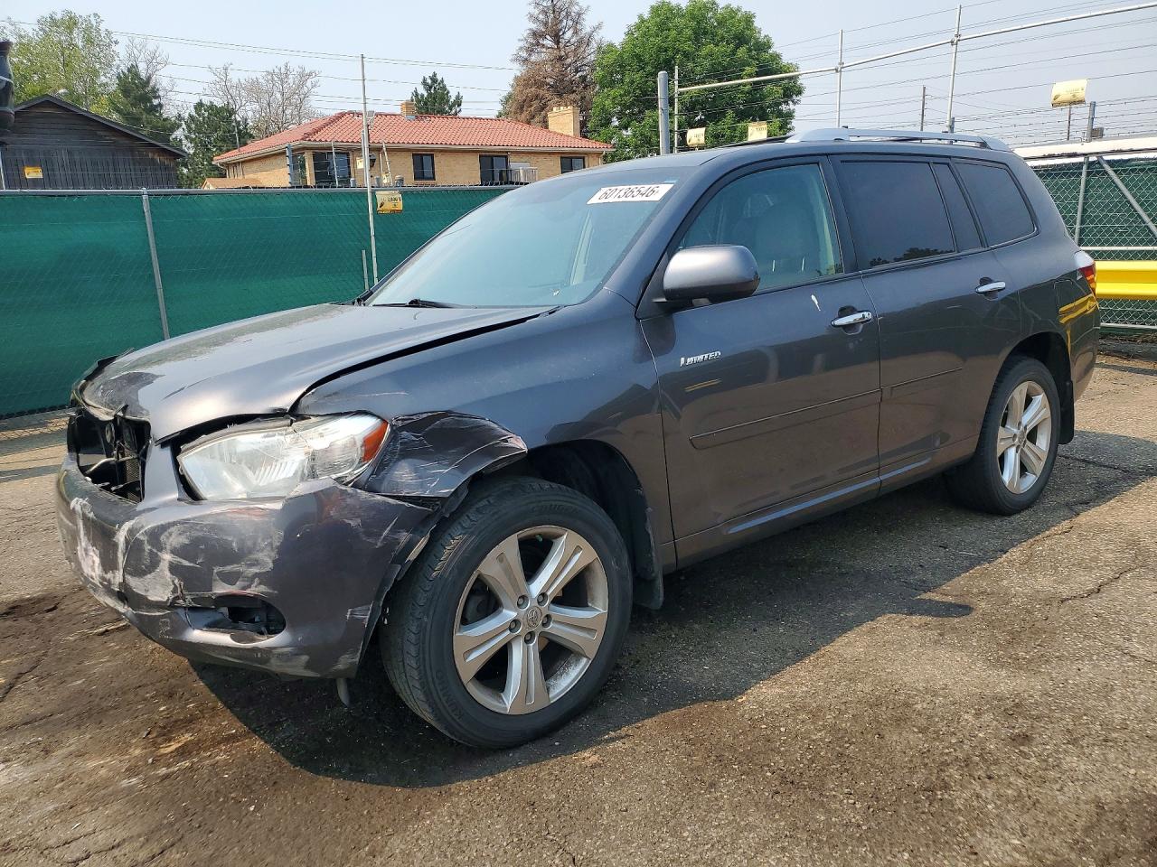 2010 Toyota Highlander Limited Серый vin: JTEDK3EH0A2164619