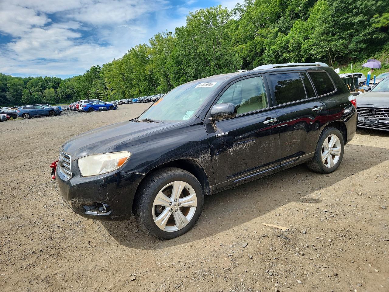 2010 Toyota Highlander Limited Black vin: JTEDK3EH6A2167573