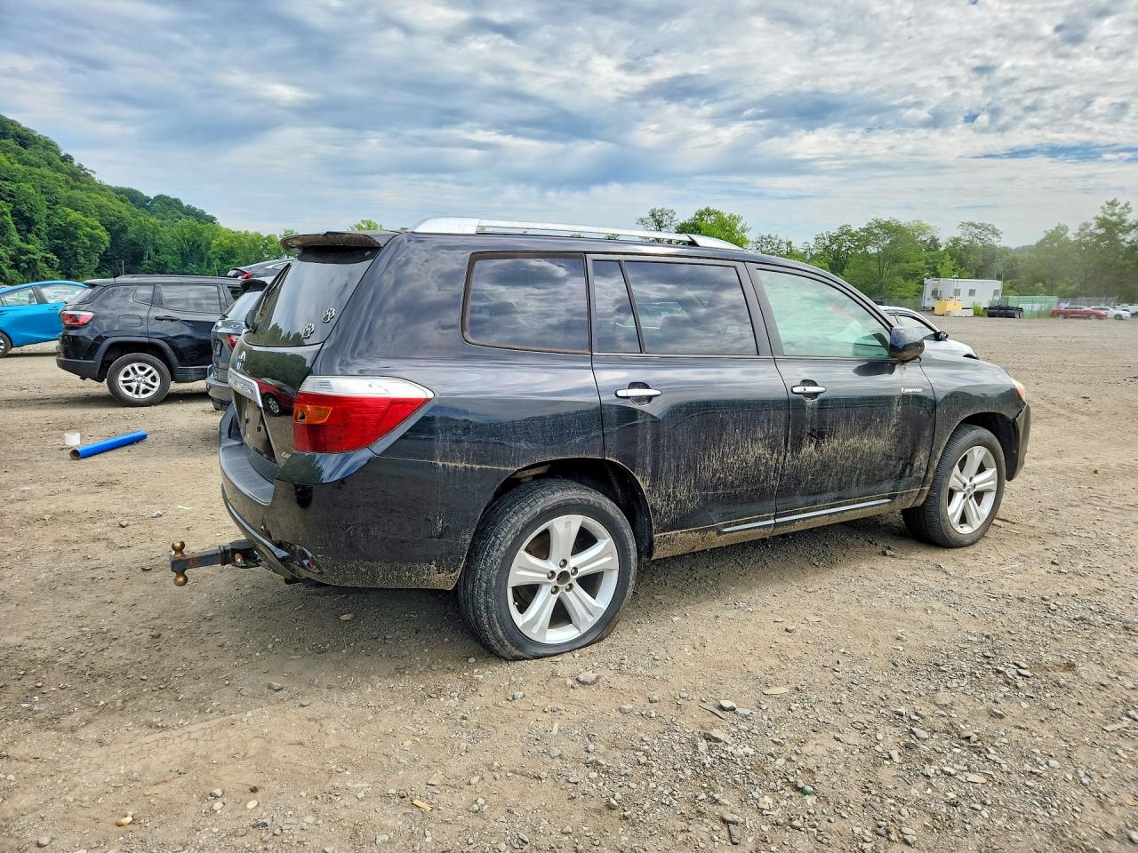 2010 Toyota Highlander Limited Black vin: JTEDK3EH6A2167573