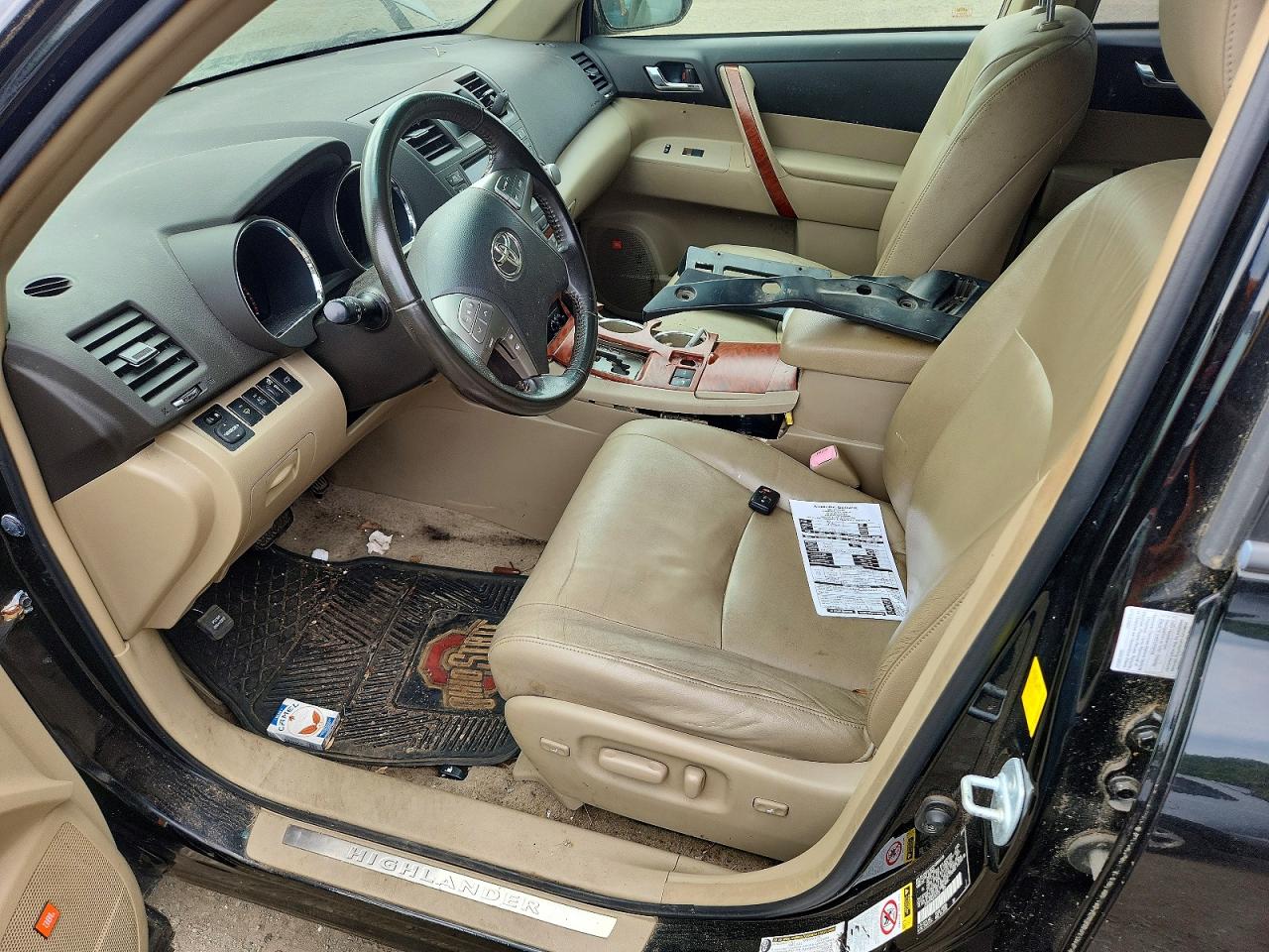 2010 Toyota Highlander Limited Black vin: JTEDK3EH6A2167573