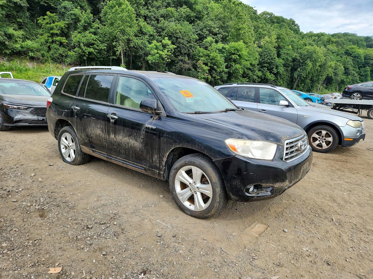 2010 Toyota Highlander Limited Black vin: JTEDK3EH6A2167573