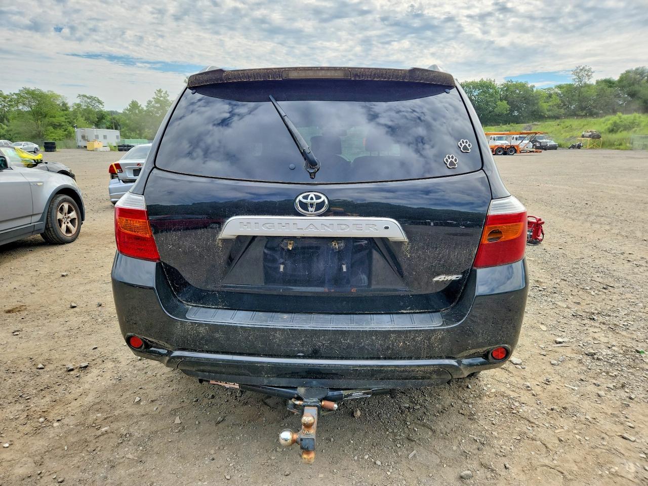 2010 Toyota Highlander Limited Black vin: JTEDK3EH6A2167573
