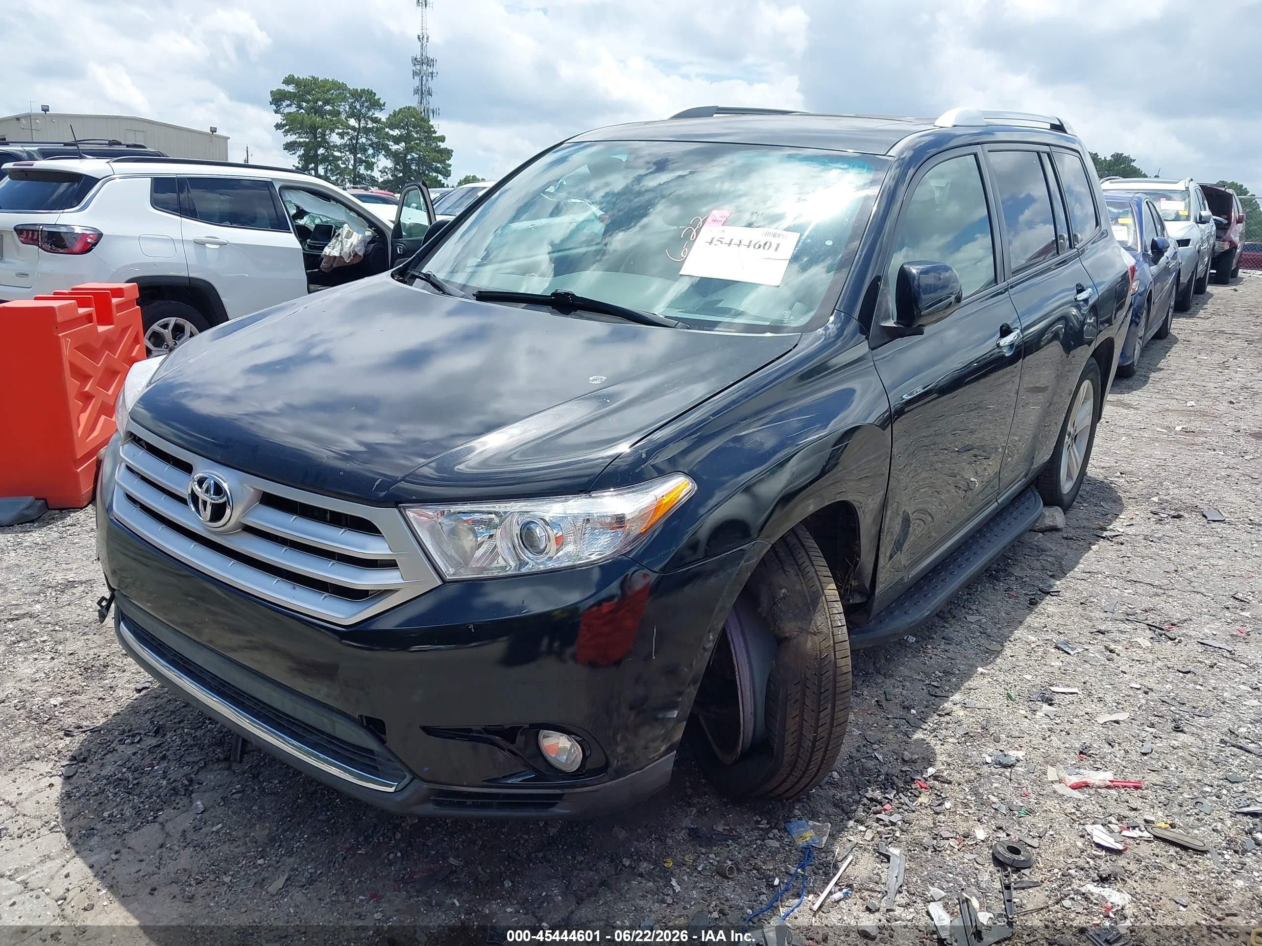2010 Toyota Highlander Limited V6 Черный vin: JTEDK3EHXA2162621