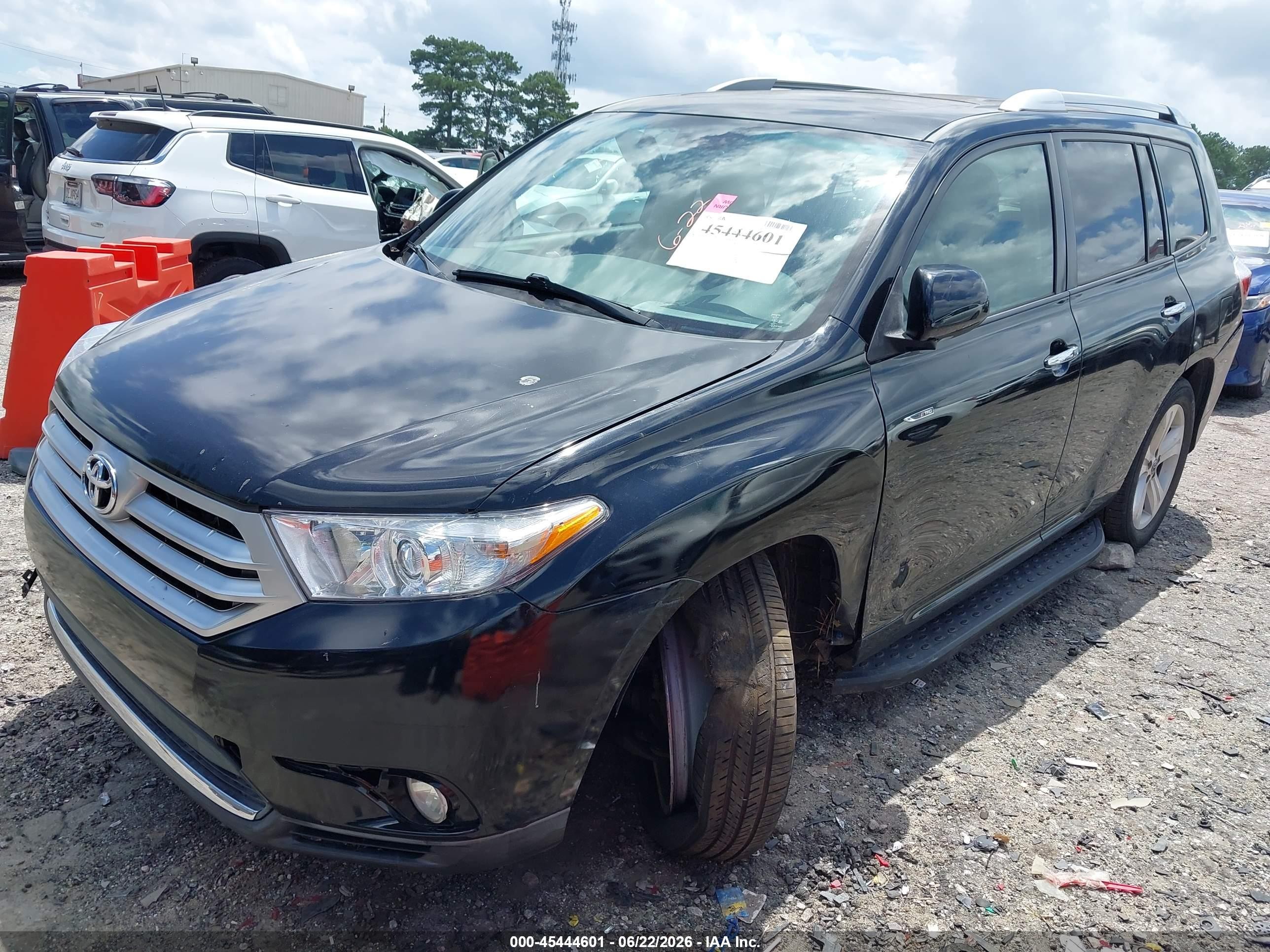 2010 Toyota Highlander Limited V6 Черный vin: JTEDK3EHXA2162621