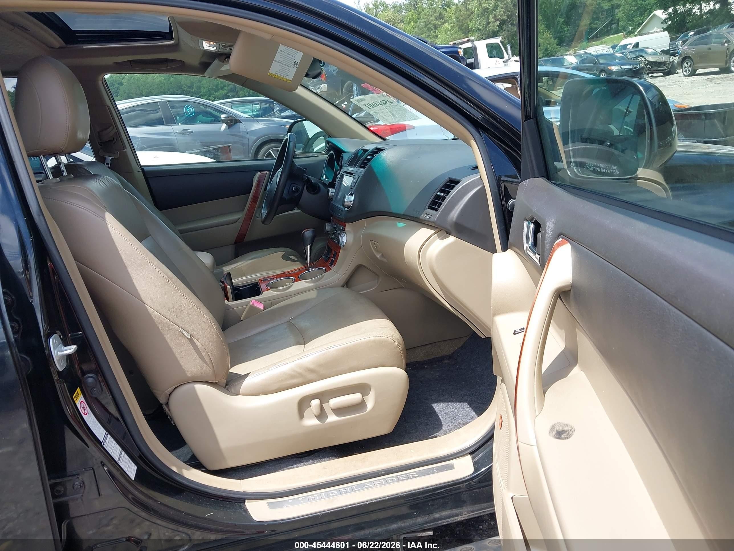 2010 Toyota Highlander Limited V6 Черный vin: JTEDK3EHXA2162621