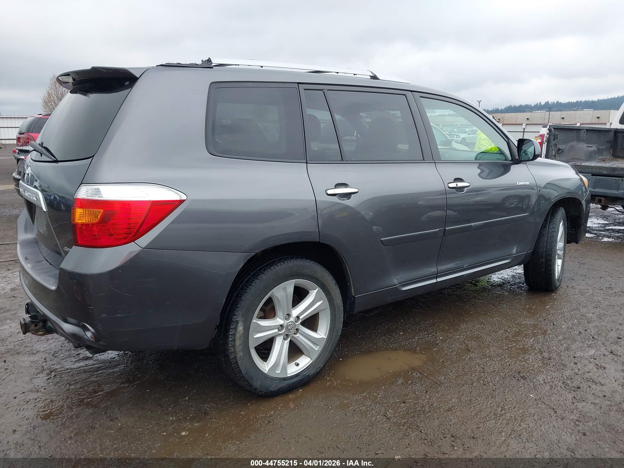 2010 Toyota Highlander Limited V6 Gray vin: JTEDK3EHXA2166491