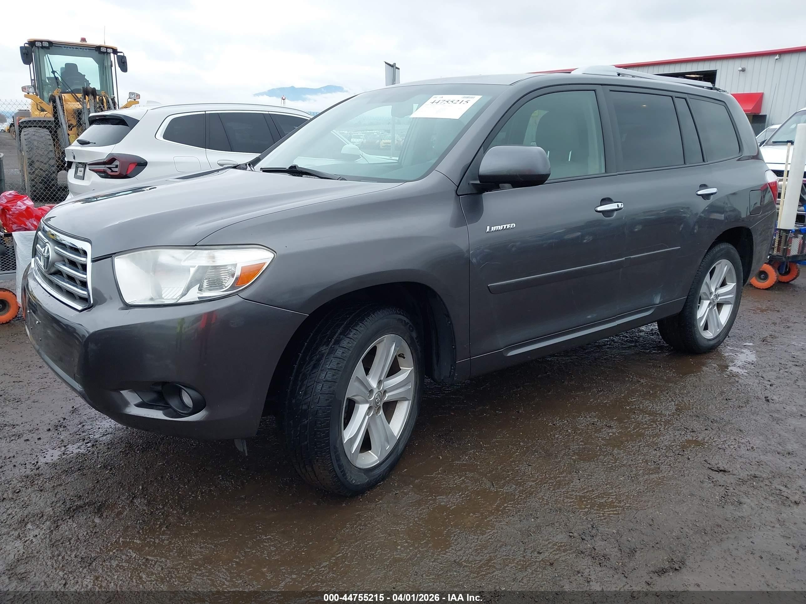 2010 Toyota Highlander Limited V6 Gray vin: JTEDK3EHXA2166491