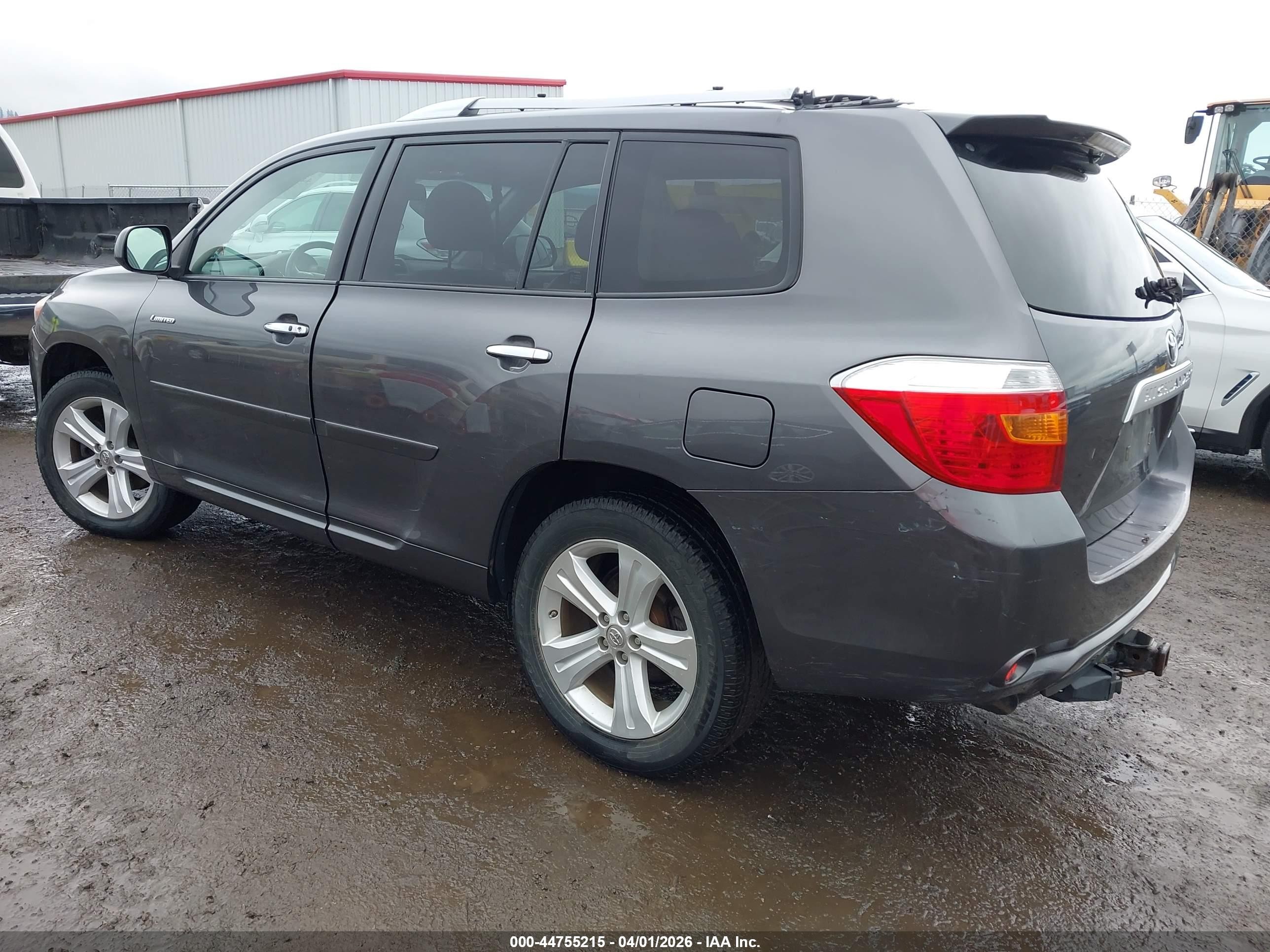 2010 Toyota Highlander Limited V6 Gray vin: JTEDK3EHXA2166491