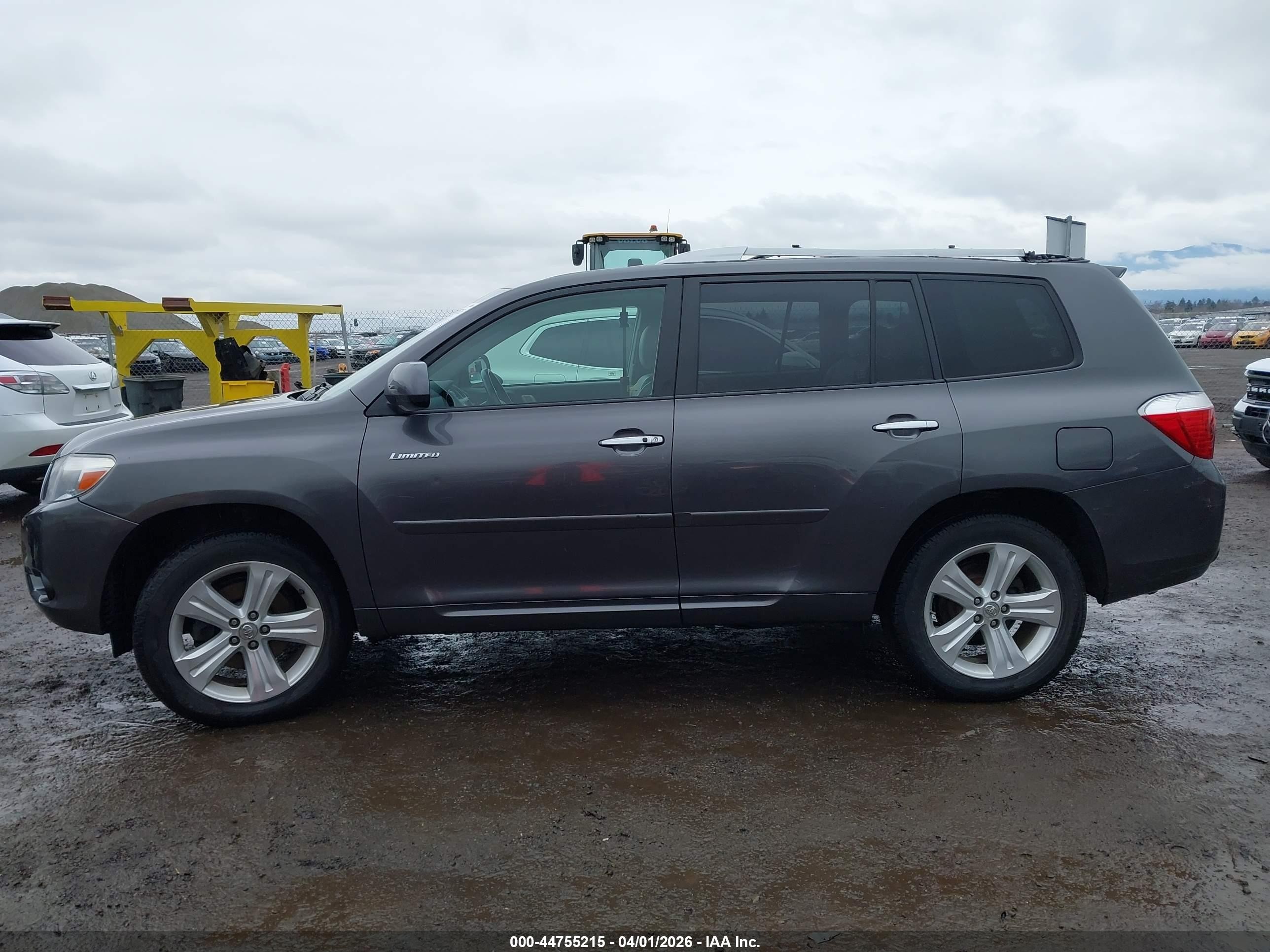 2010 Toyota Highlander Limited V6 Gray vin: JTEDK3EHXA2166491