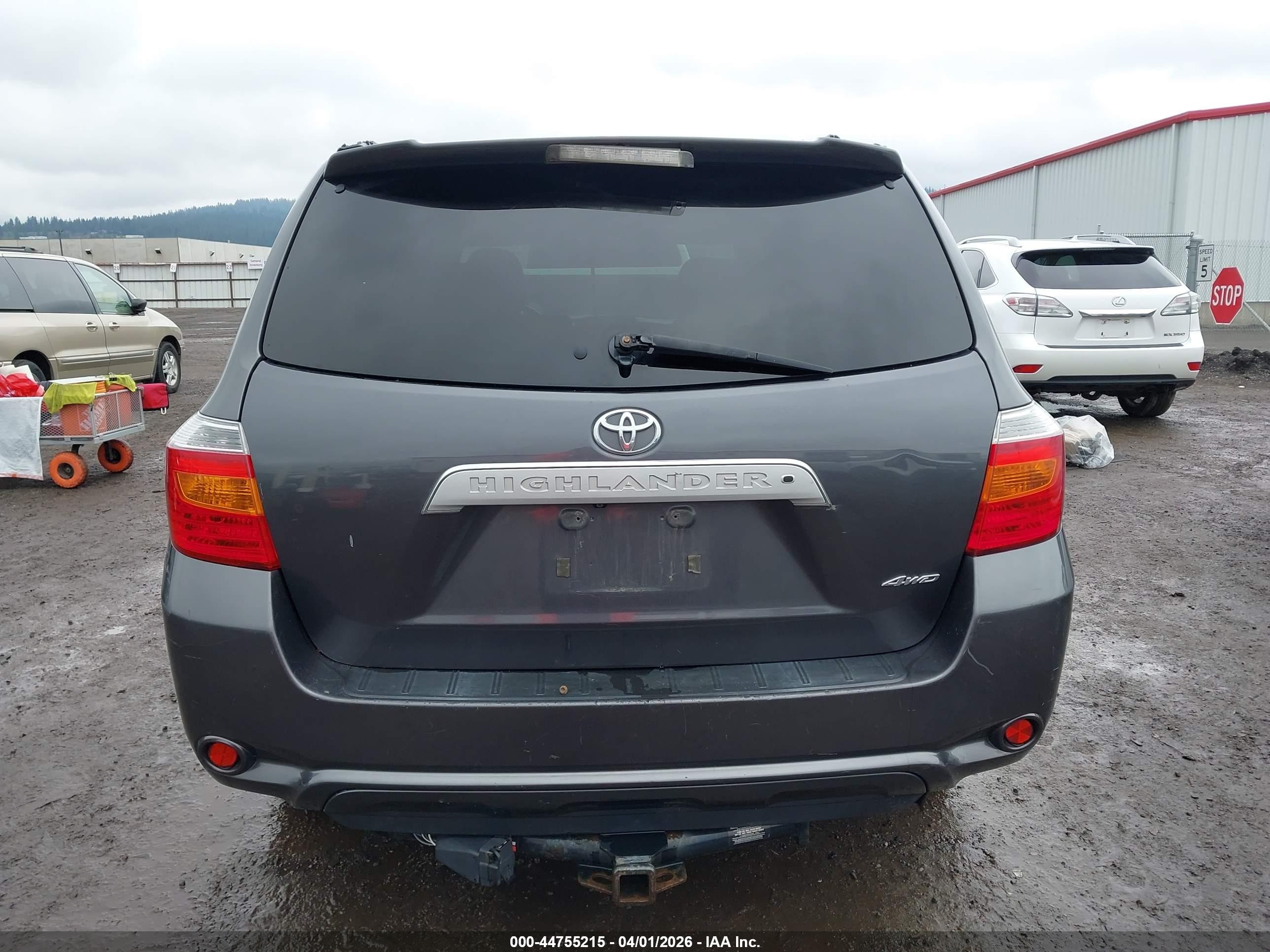 2010 Toyota Highlander Limited V6 Gray vin: JTEDK3EHXA2166491
