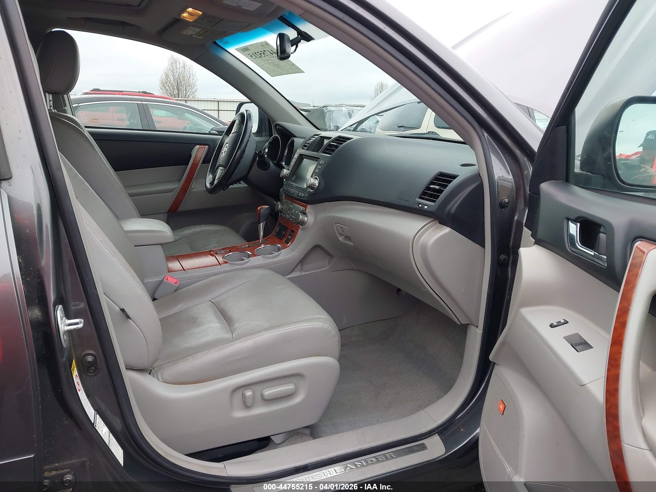 2010 Toyota Highlander Limited V6 Gray vin: JTEDK3EHXA2166491