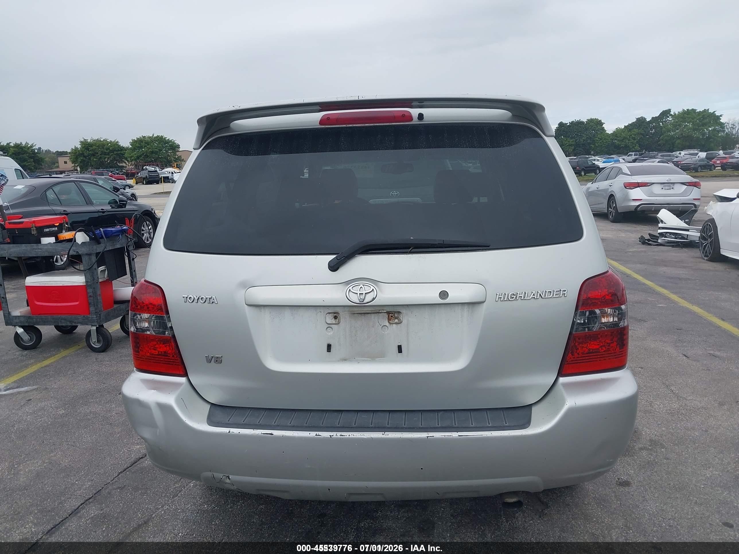 2004 Toyota Highlander Limited Silver vin: JTEDP21A040003692