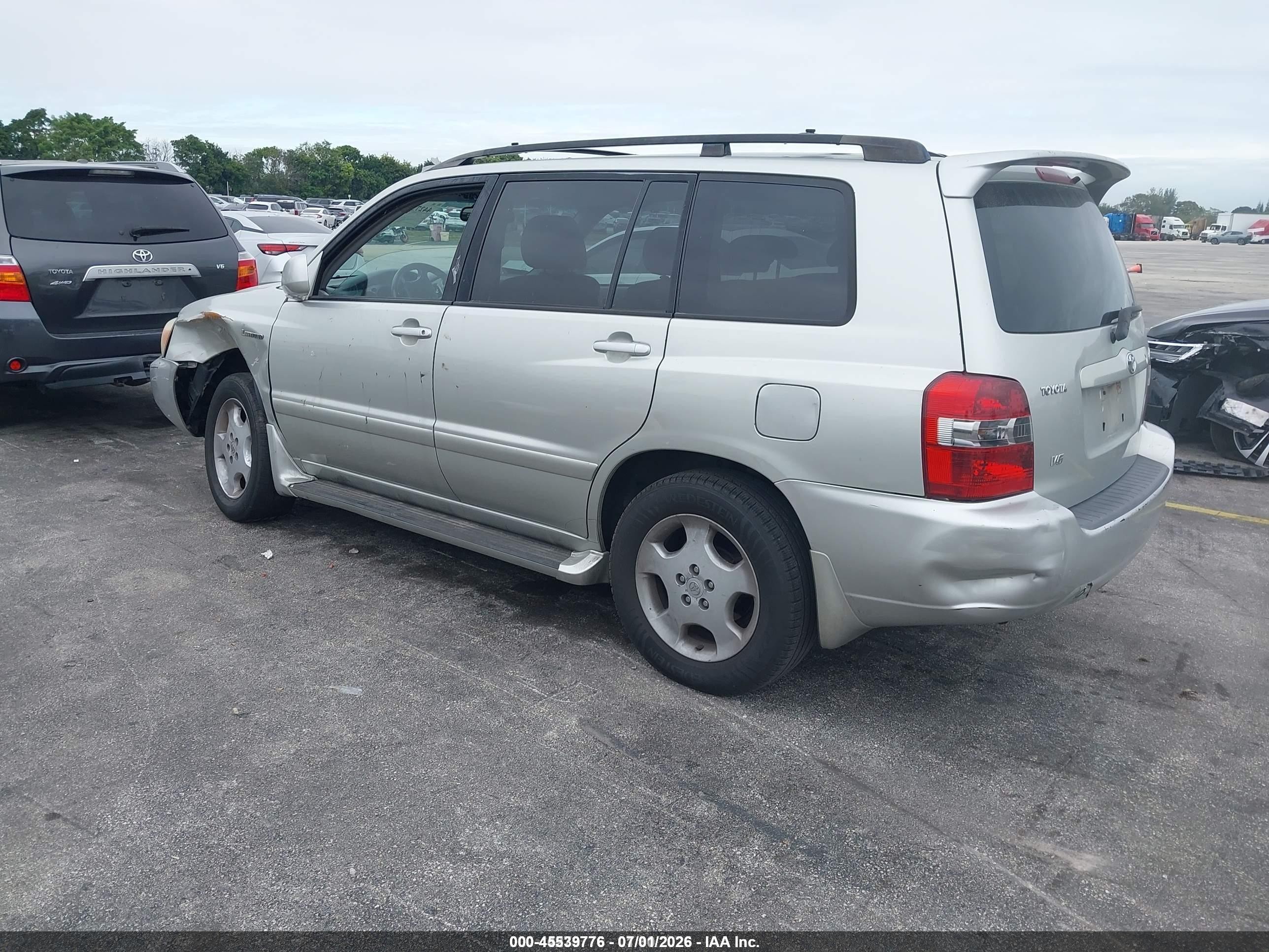 2004 Toyota Highlander Limited Silver vin: JTEDP21A040003692