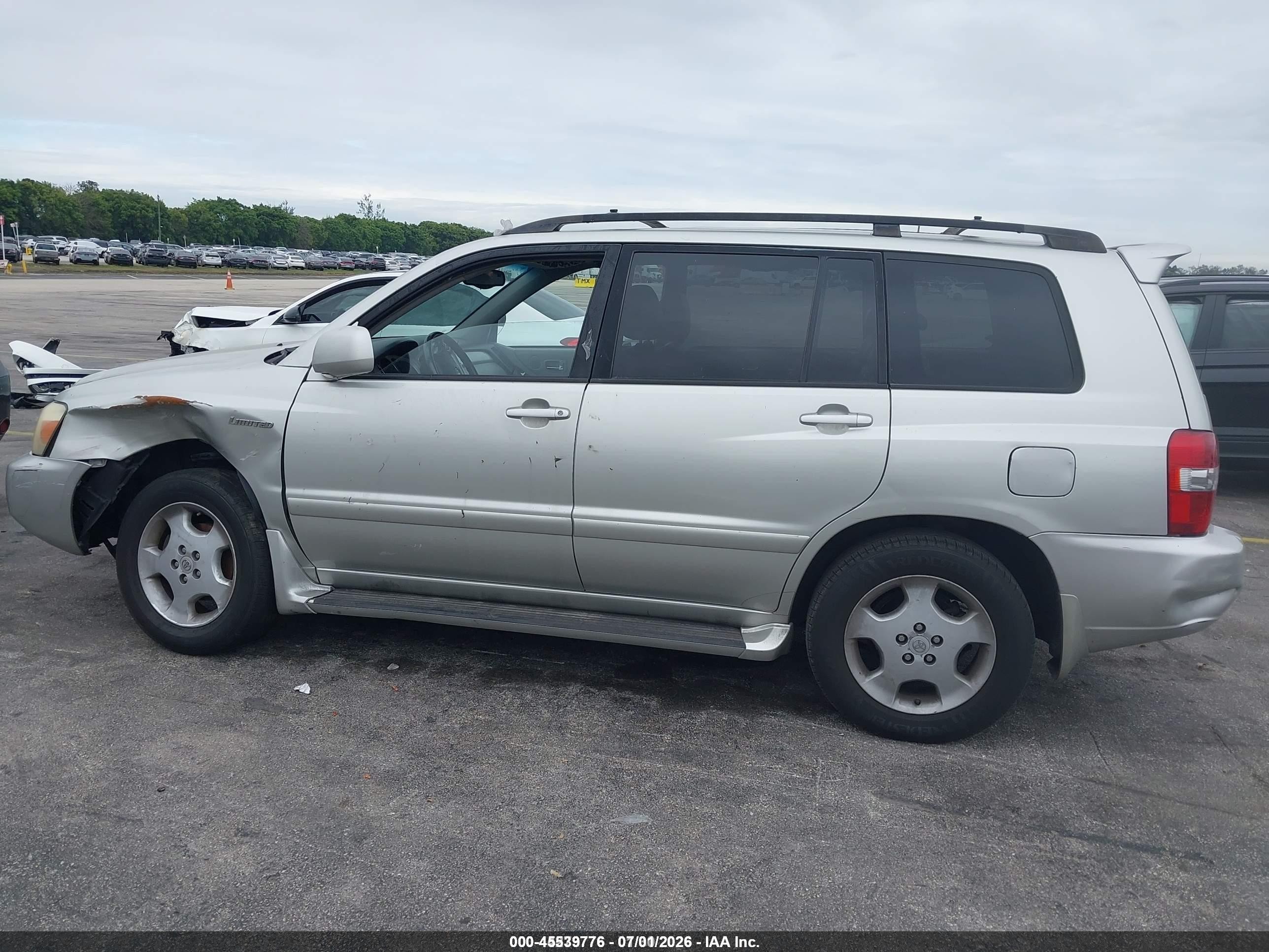 2004 Toyota Highlander Limited Silver vin: JTEDP21A040003692