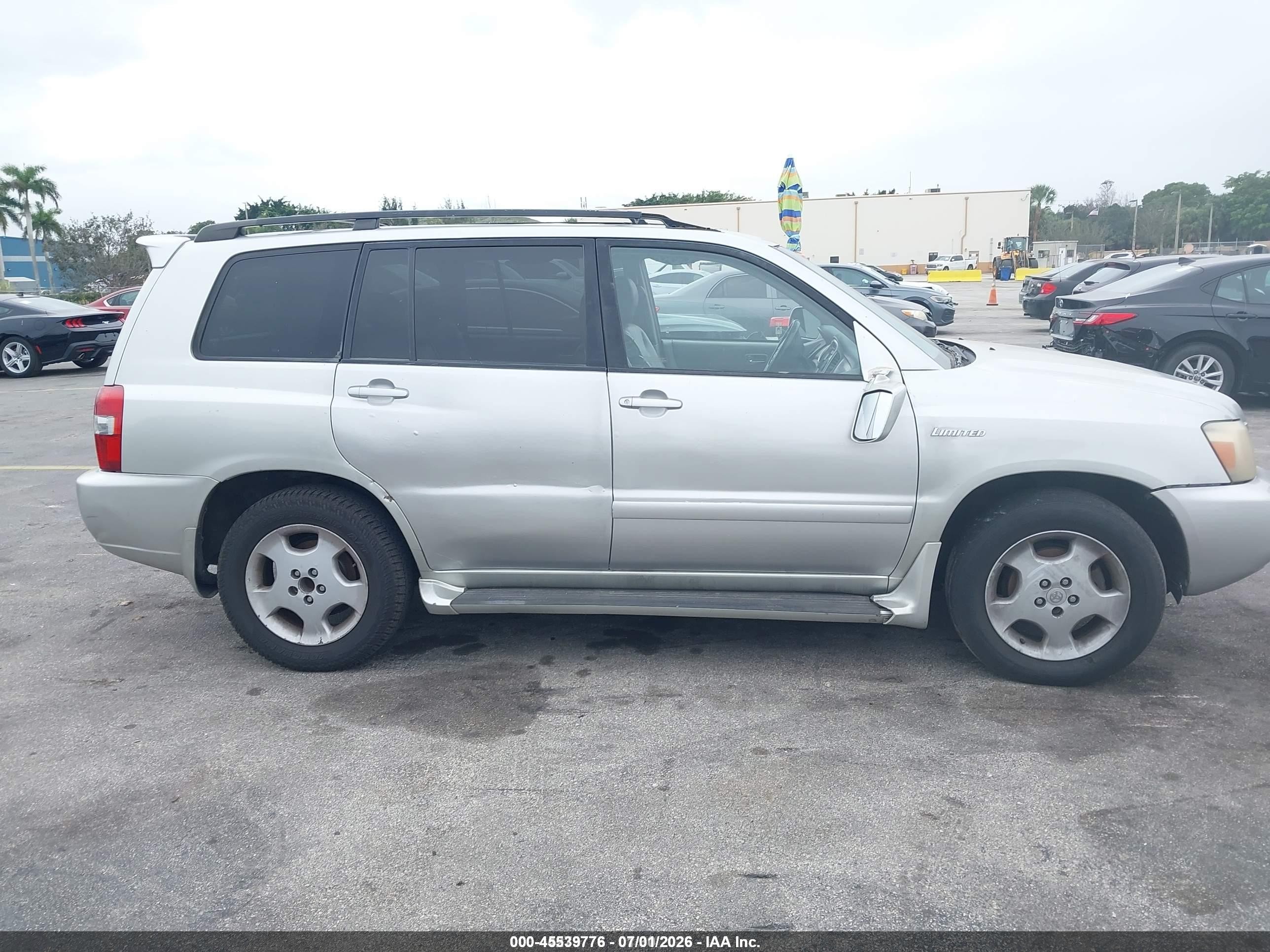 2004 Toyota Highlander Limited Silver vin: JTEDP21A040003692
