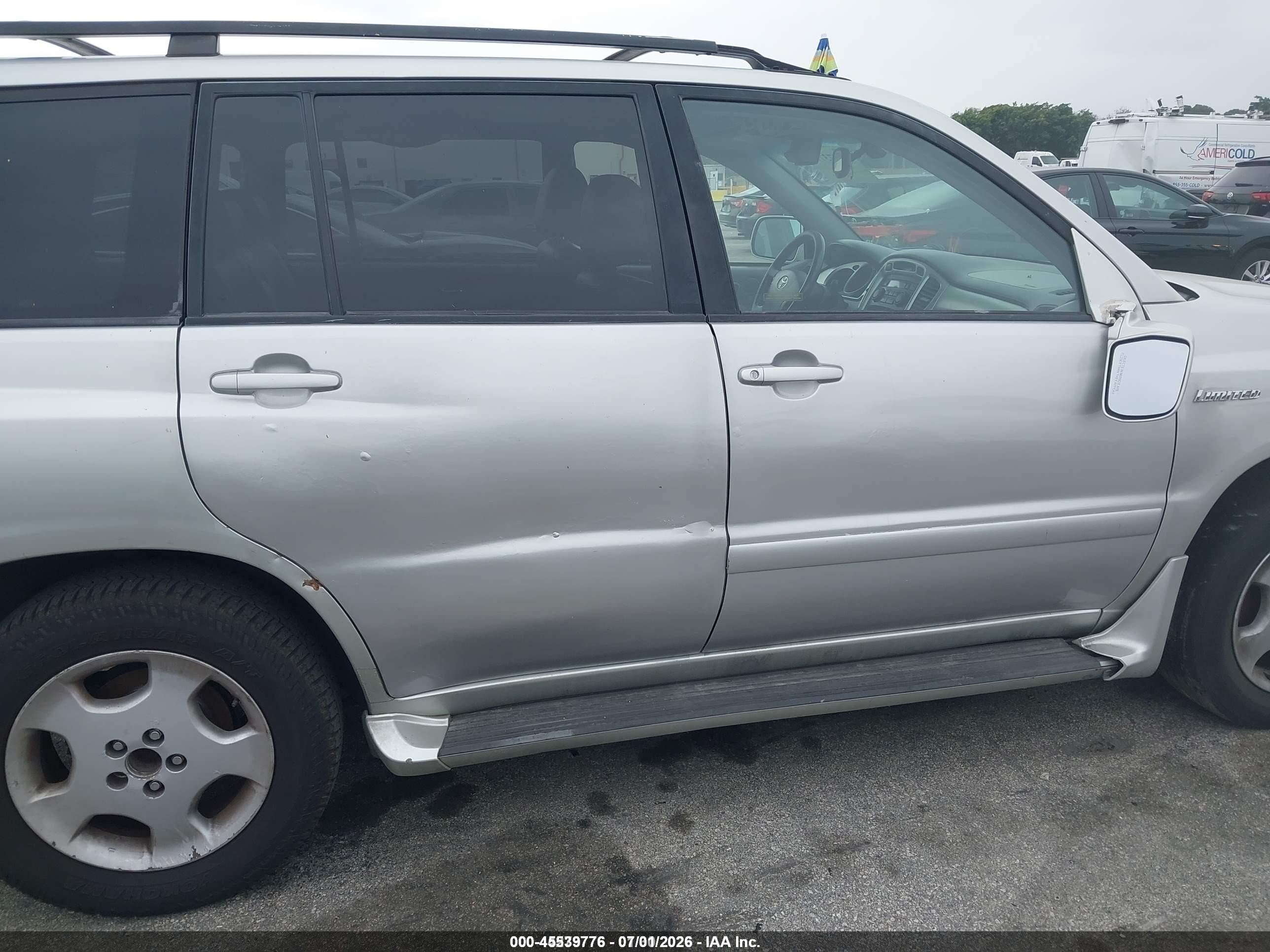 2004 Toyota Highlander Limited Silver vin: JTEDP21A040003692