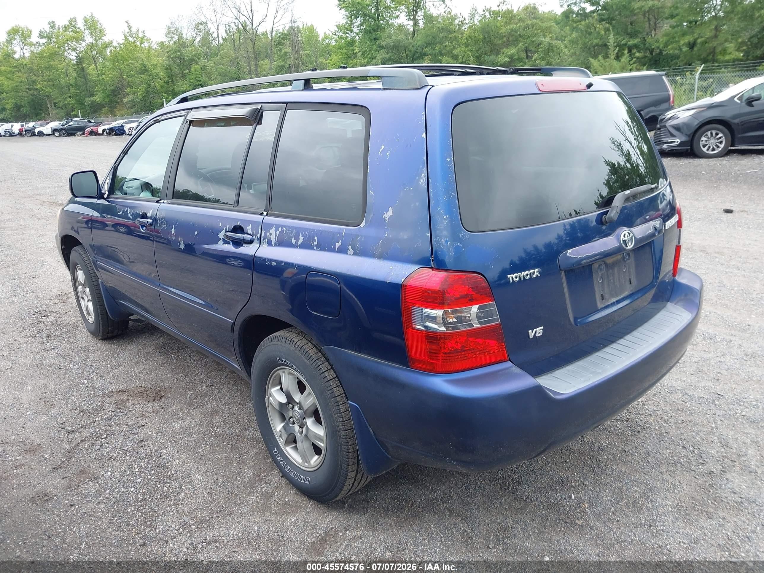 2004 Toyota Highlander V6 Синий vin: JTEDP21A040005281