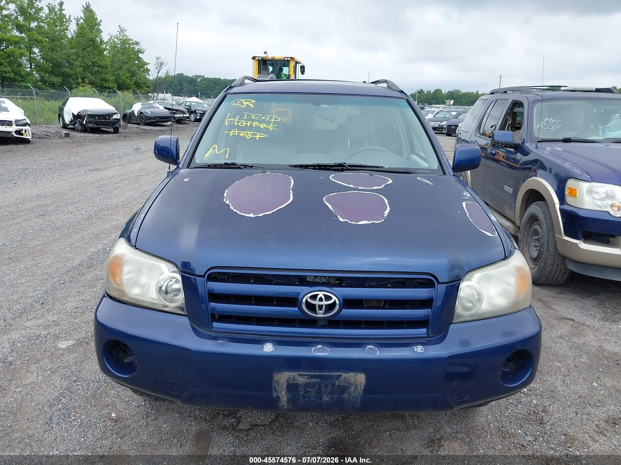 2004 Toyota Highlander V6 Синий vin: JTEDP21A040005281