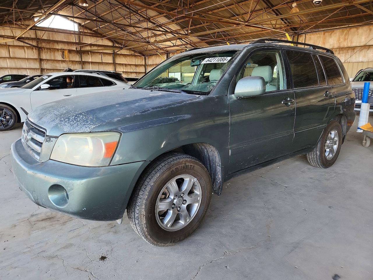 2004 Toyota Highlander Base Green vin: JTEDP21A040012411