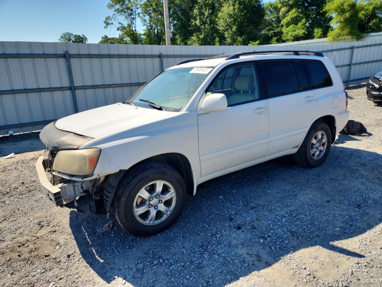 2004 Toyota Highlander Base White vin: JTEDP21A040012537