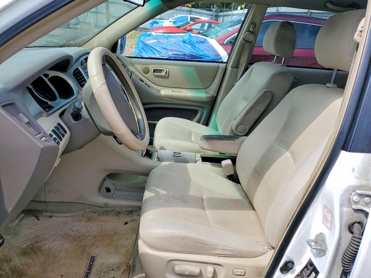 2005 Toyota Highlander Limited White vin: JTEDP21A050050187