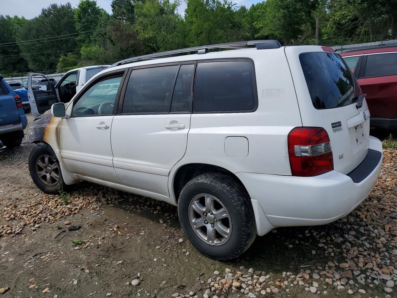 2005 Toyota Highlander Limited White vin: JTEDP21A050050187