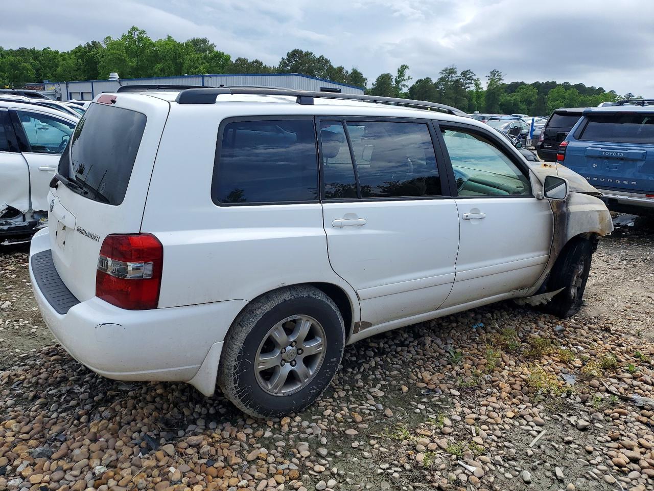 2005 Toyota Highlander Limited White vin: JTEDP21A050050187