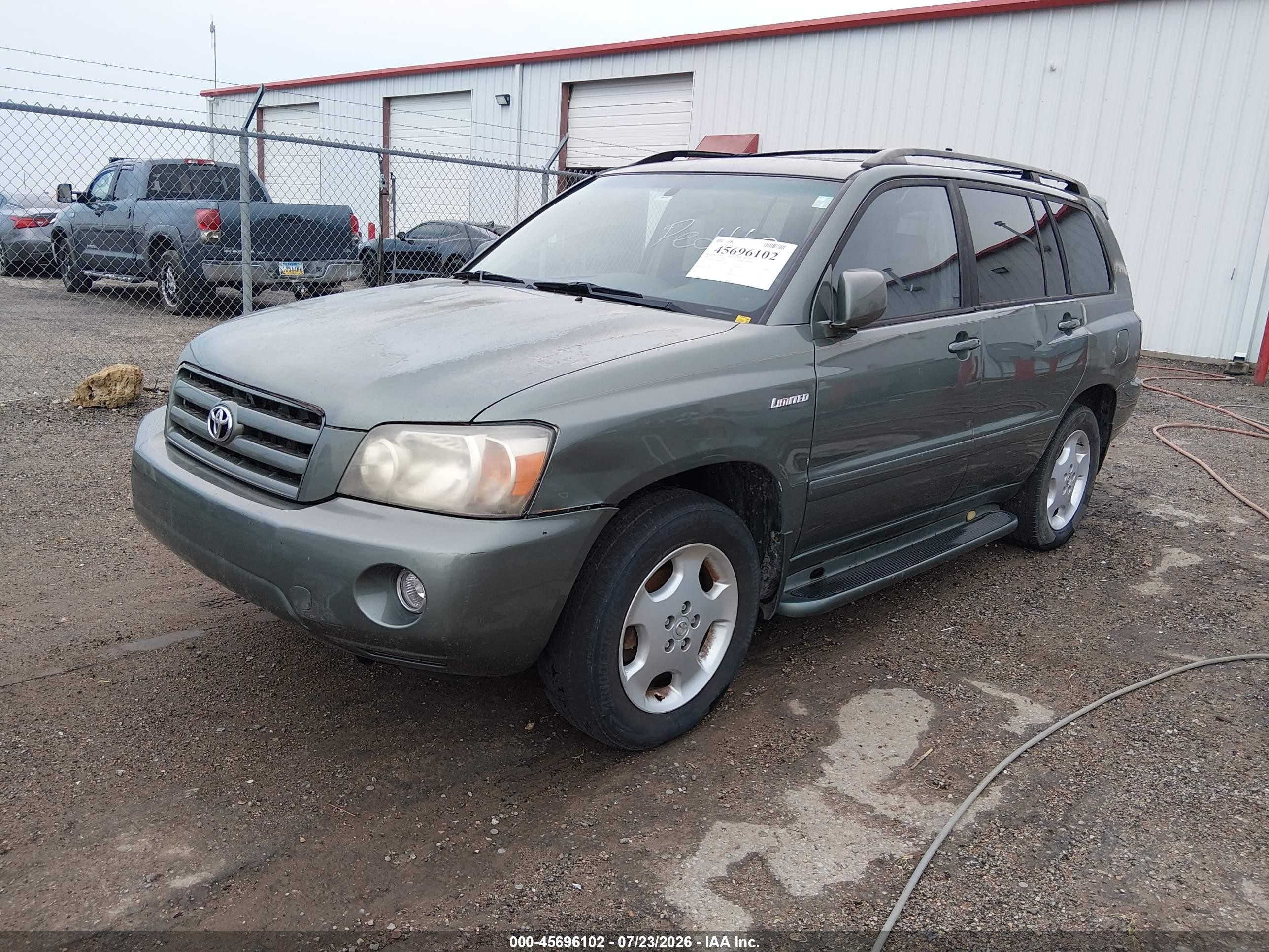2005 Toyota Highlander Limited V6 Green vin: JTEDP21A050053218