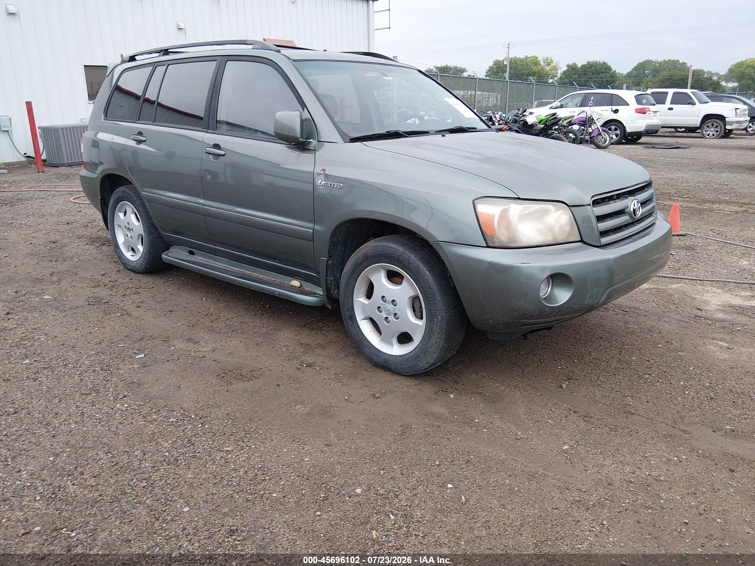 2005 Toyota Highlander Limited V6 Green vin: JTEDP21A050053218