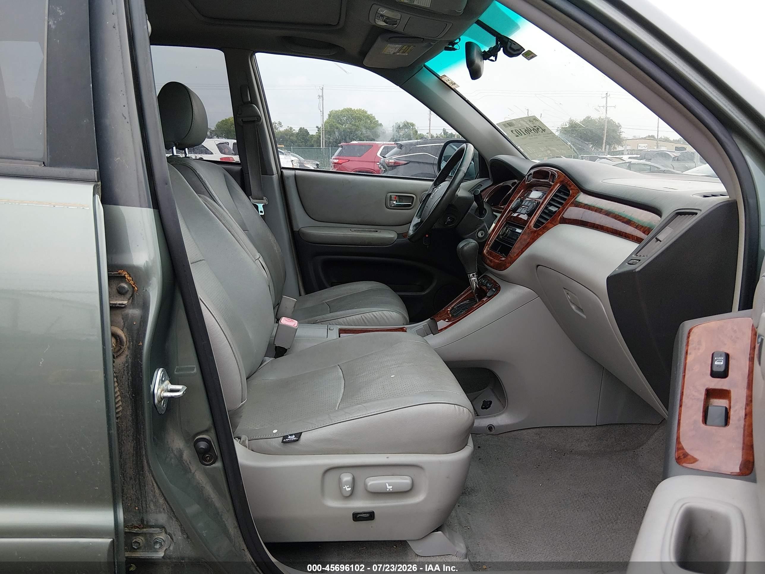 2005 Toyota Highlander Limited V6 Green vin: JTEDP21A050053218