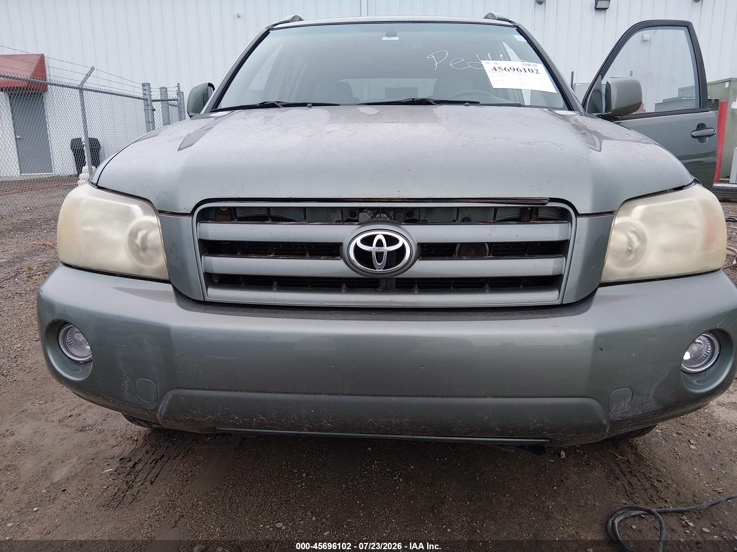 2005 Toyota Highlander Limited V6 Green vin: JTEDP21A050053218