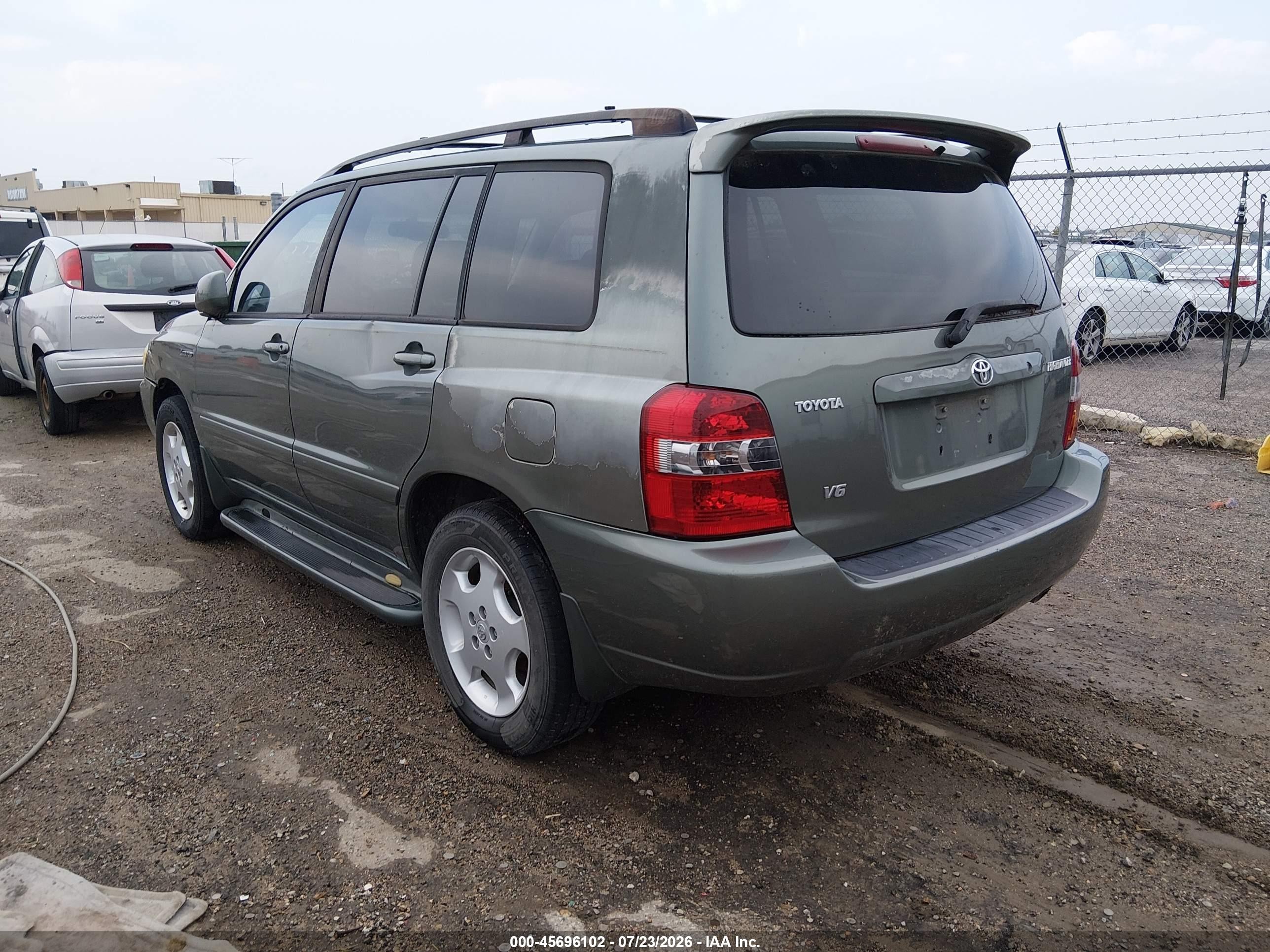 2005 Toyota Highlander Limited V6 Green vin: JTEDP21A050053218