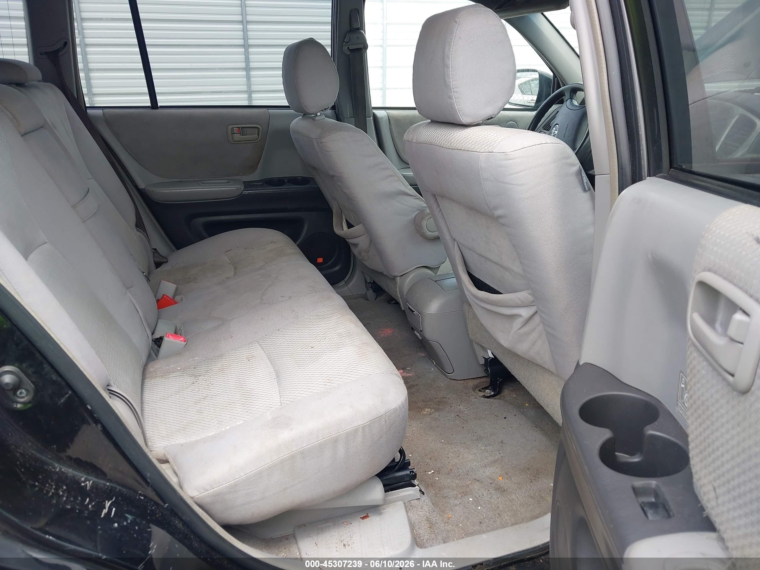 2005 Toyota Highlander V6 Black vin: JTEDP21A050053977