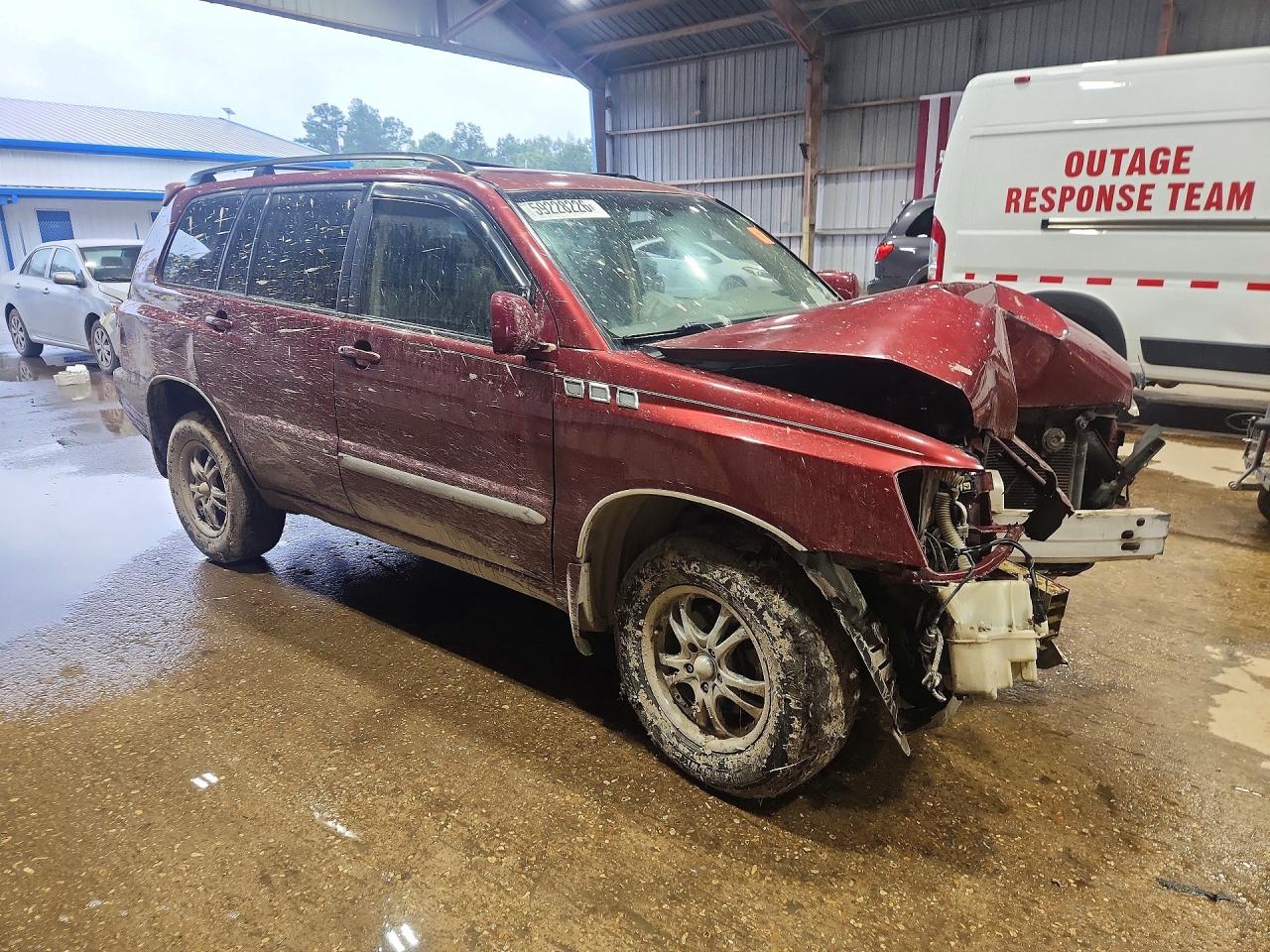 2005 Toyota Highlander Limited Темно-бордовый vin: JTEDP21A050059200