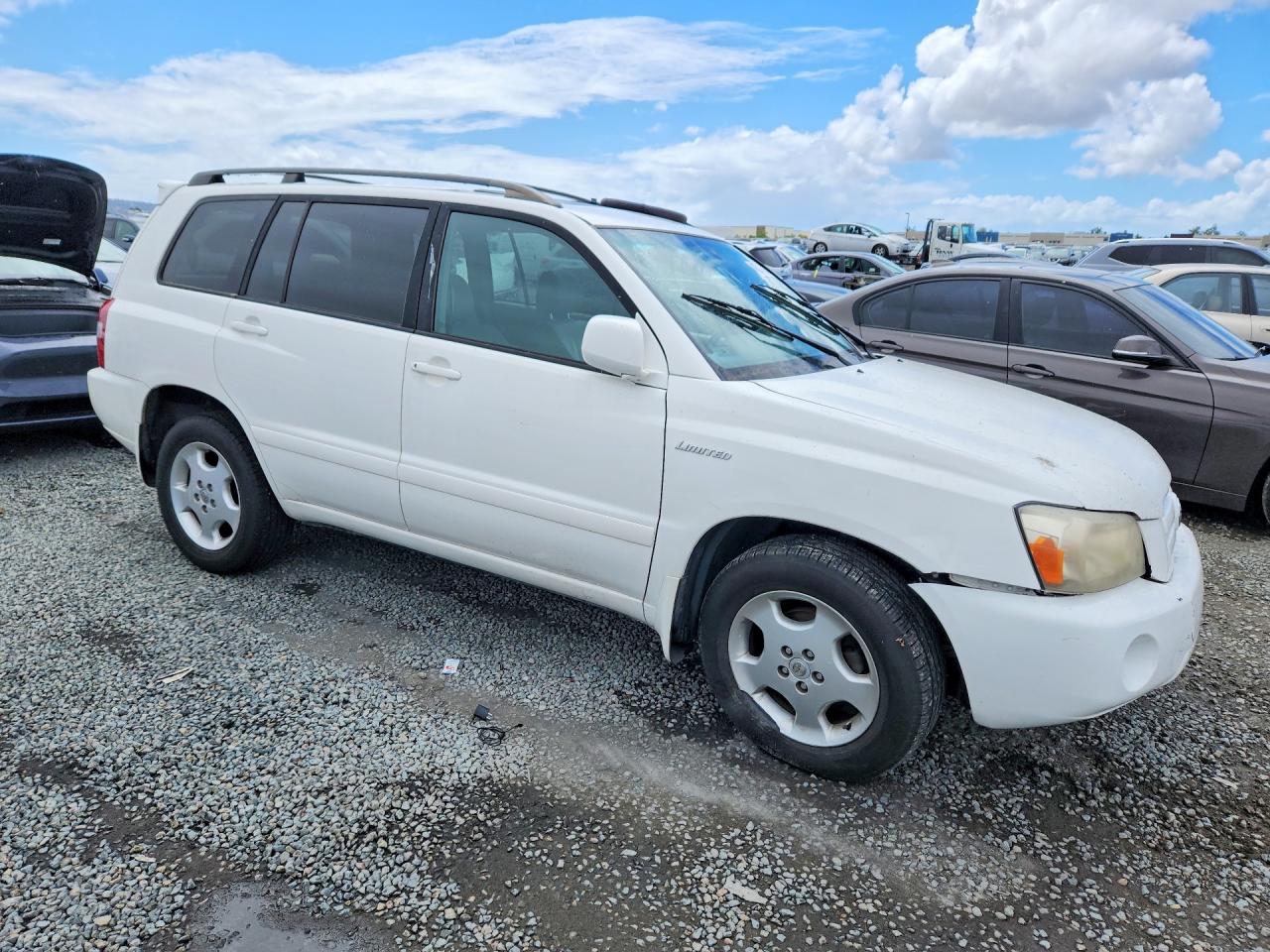 2005 Toyota Highlander Limited Белый vin: JTEDP21A050065188