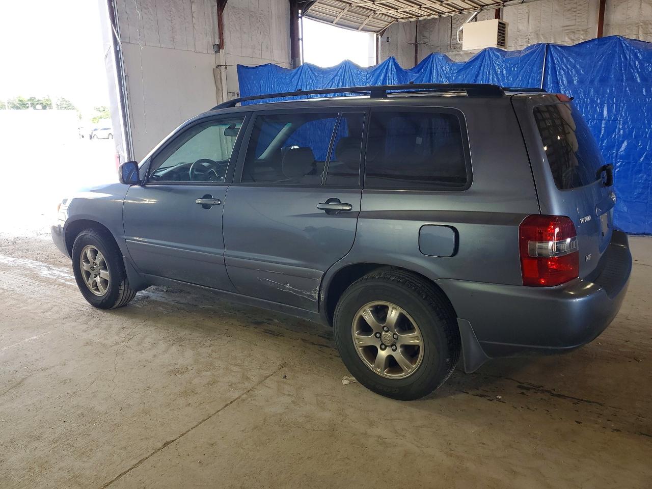 2006 Toyota Highlander Base Blue vin: JTEDP21A060094224