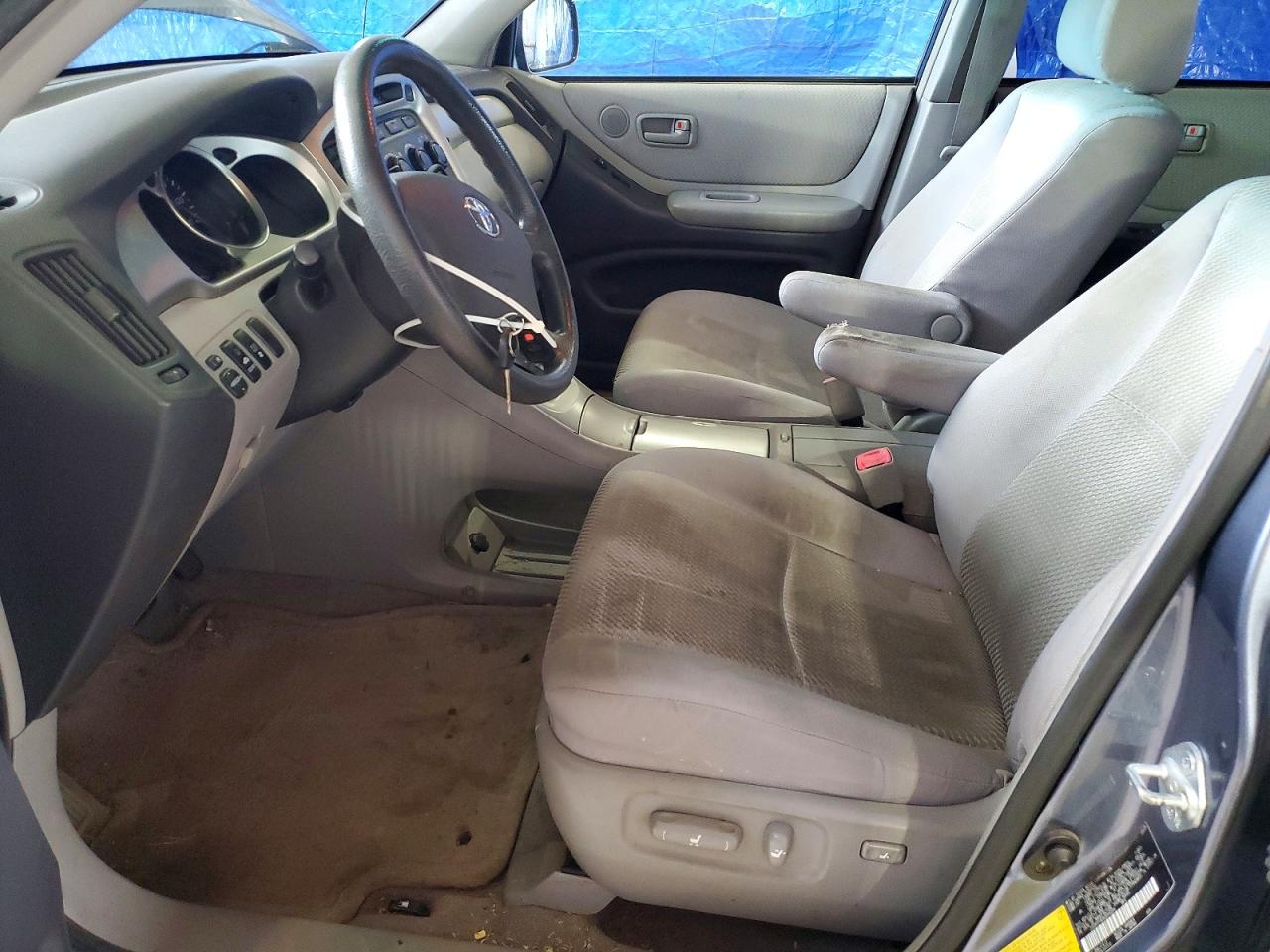 2006 Toyota Highlander Base Blue vin: JTEDP21A060094224