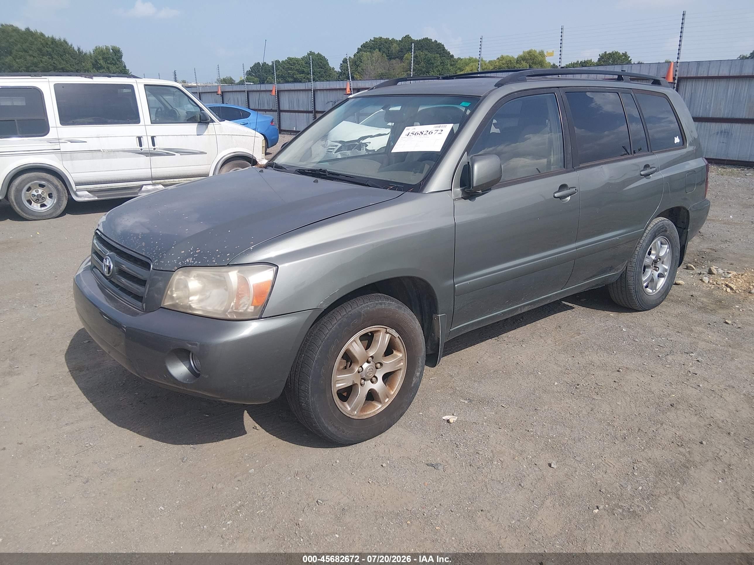 2006 Toyota Highlander V6 Green vin: JTEDP21A060115122