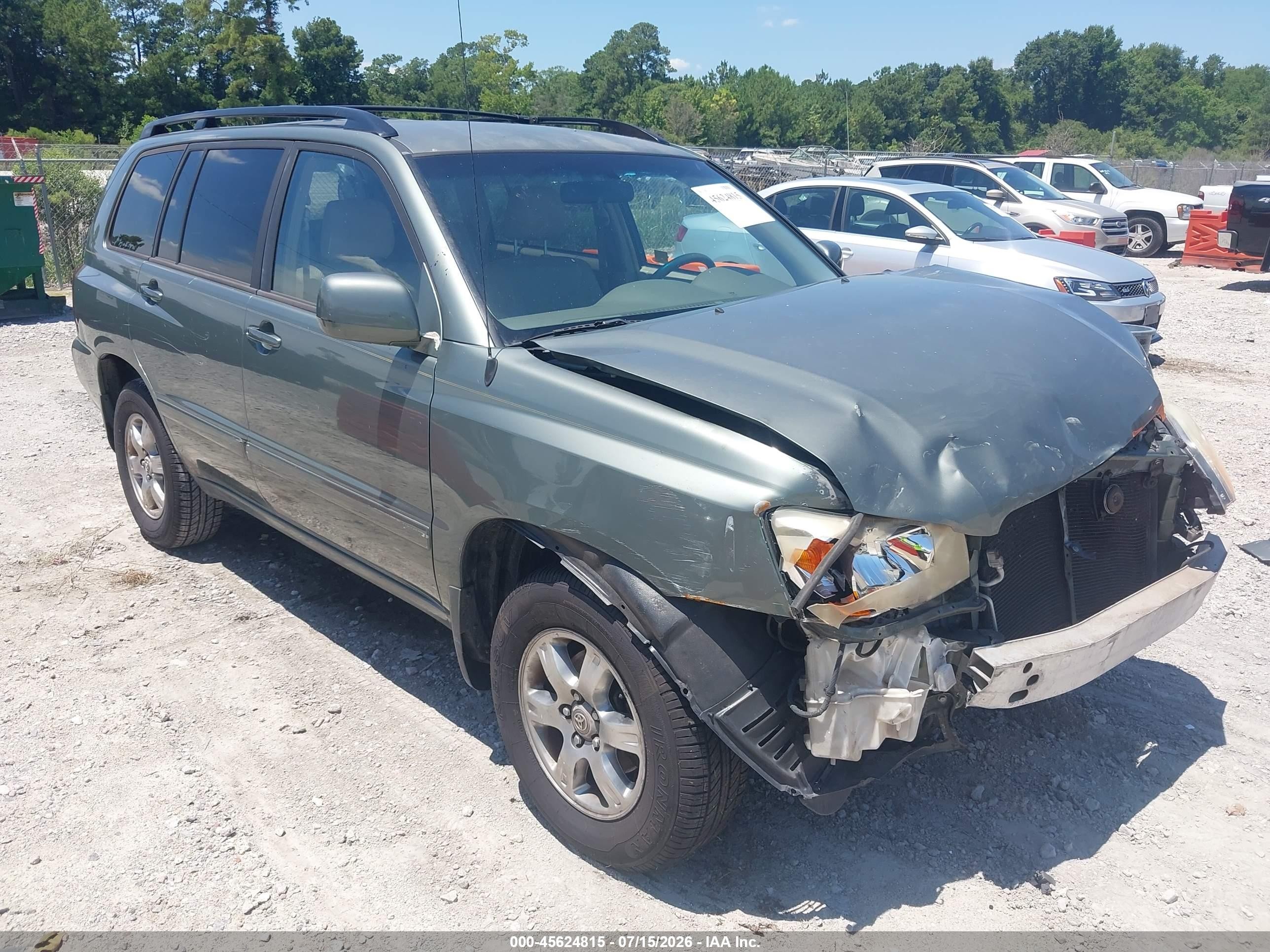 2006 Toyota Highlander V6 Gray vin: JTEDP21A060116450