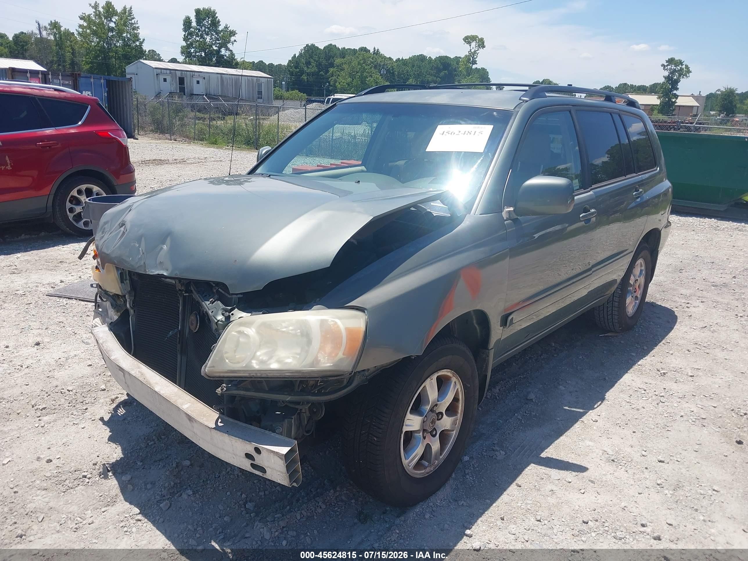 2006 Toyota Highlander V6 Gray vin: JTEDP21A060116450
