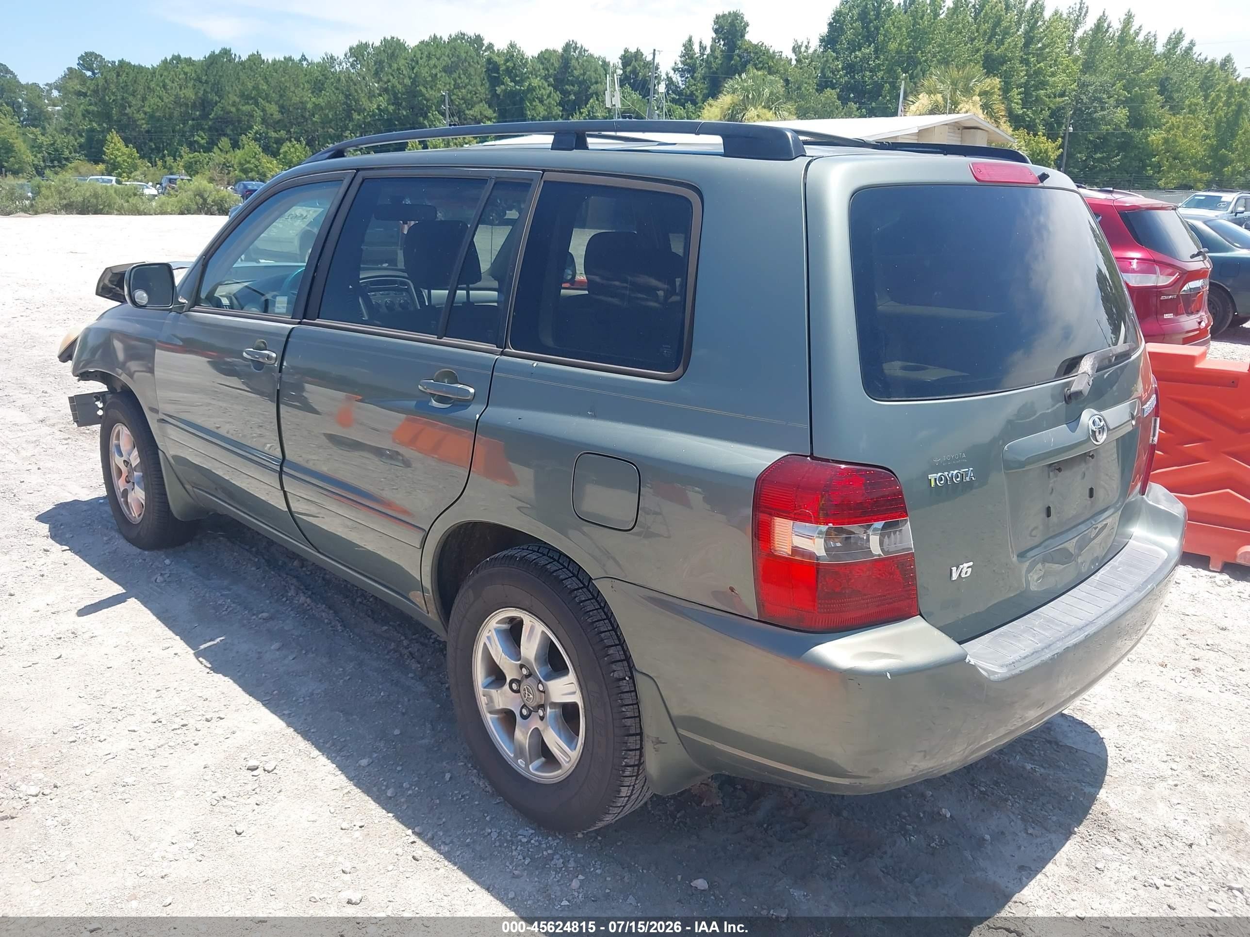 2006 Toyota Highlander V6 Gray vin: JTEDP21A060116450
