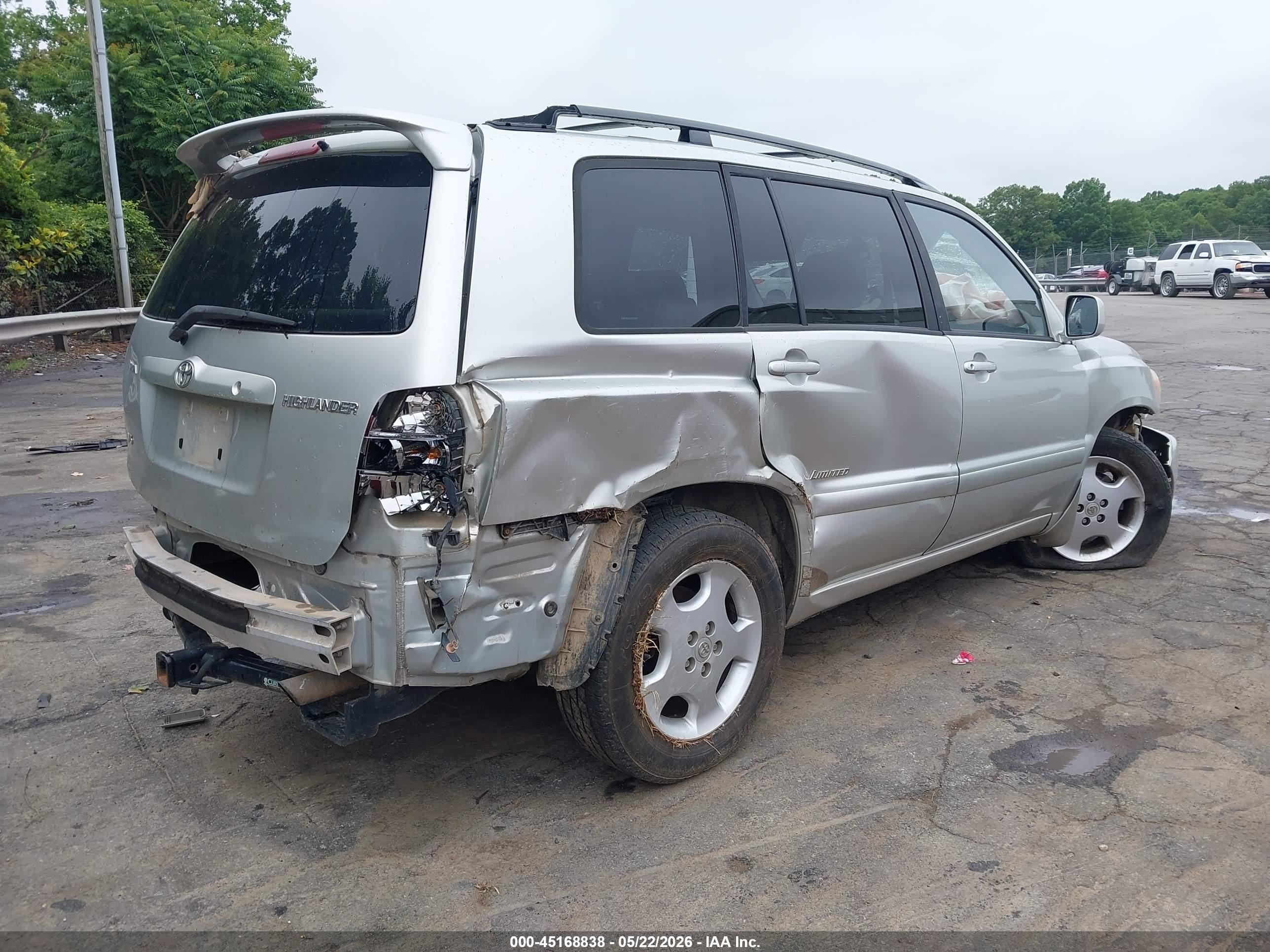 2006 Toyota Highlander Limited V6 Серебряный vin: JTEDP21A060125097