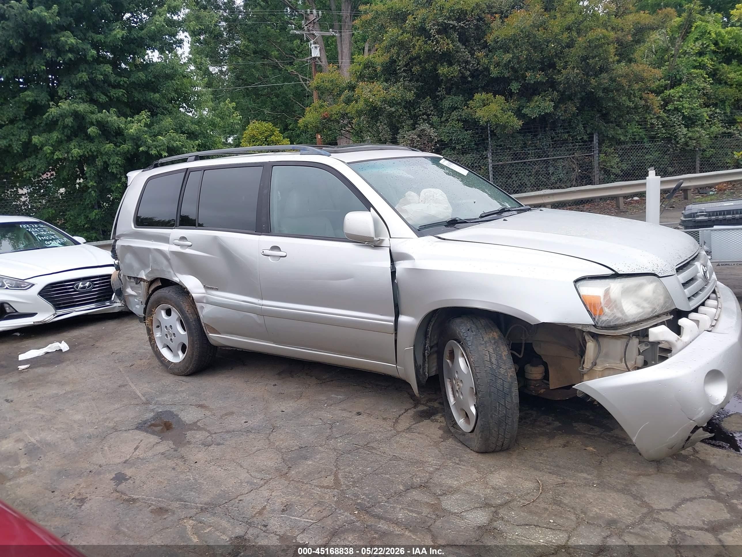 2006 Toyota Highlander Limited V6 Серебряный vin: JTEDP21A060125097