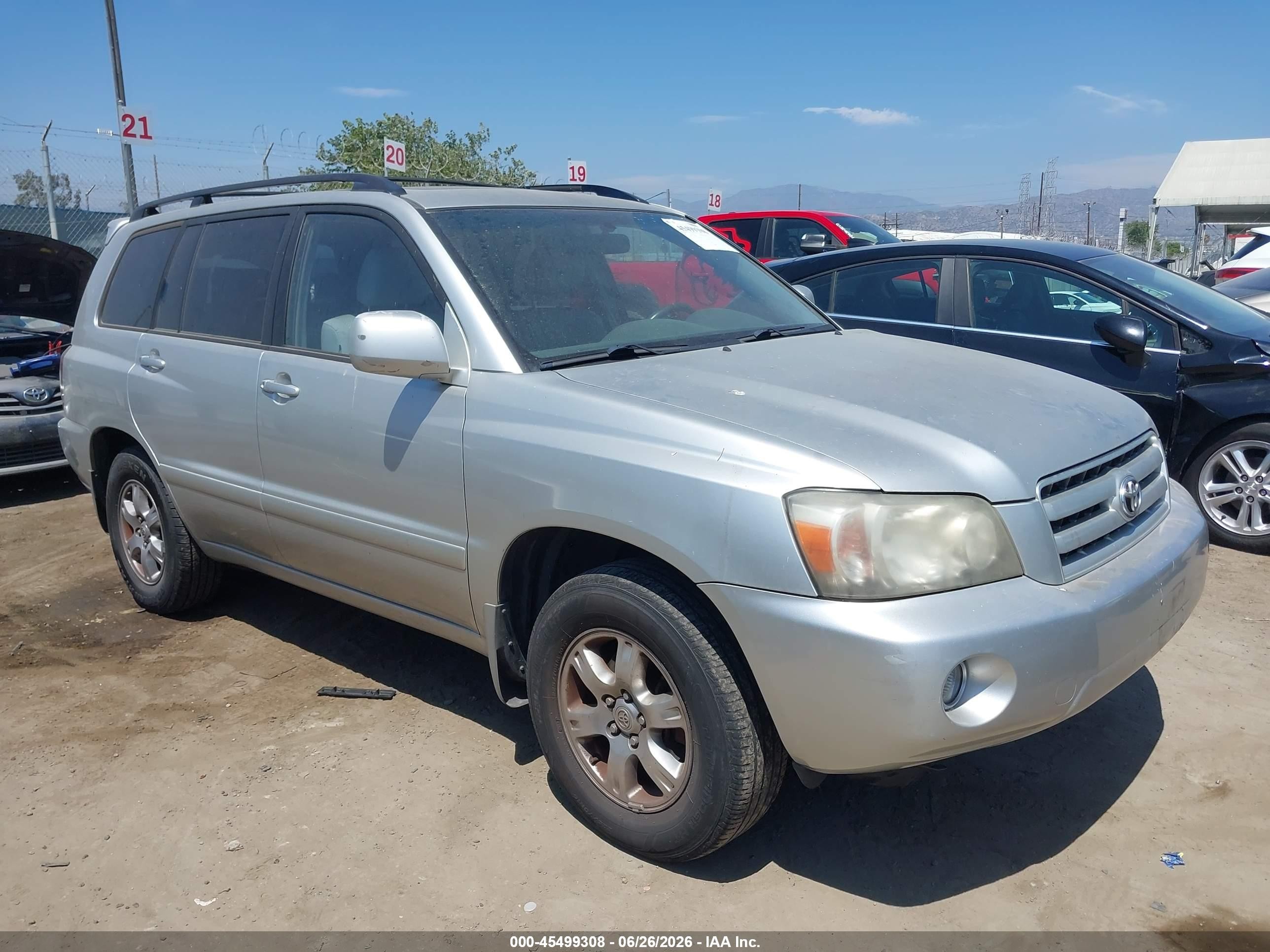 2007 Toyota Highlander 3rd Row Silver vin: JTEDP21A070128938