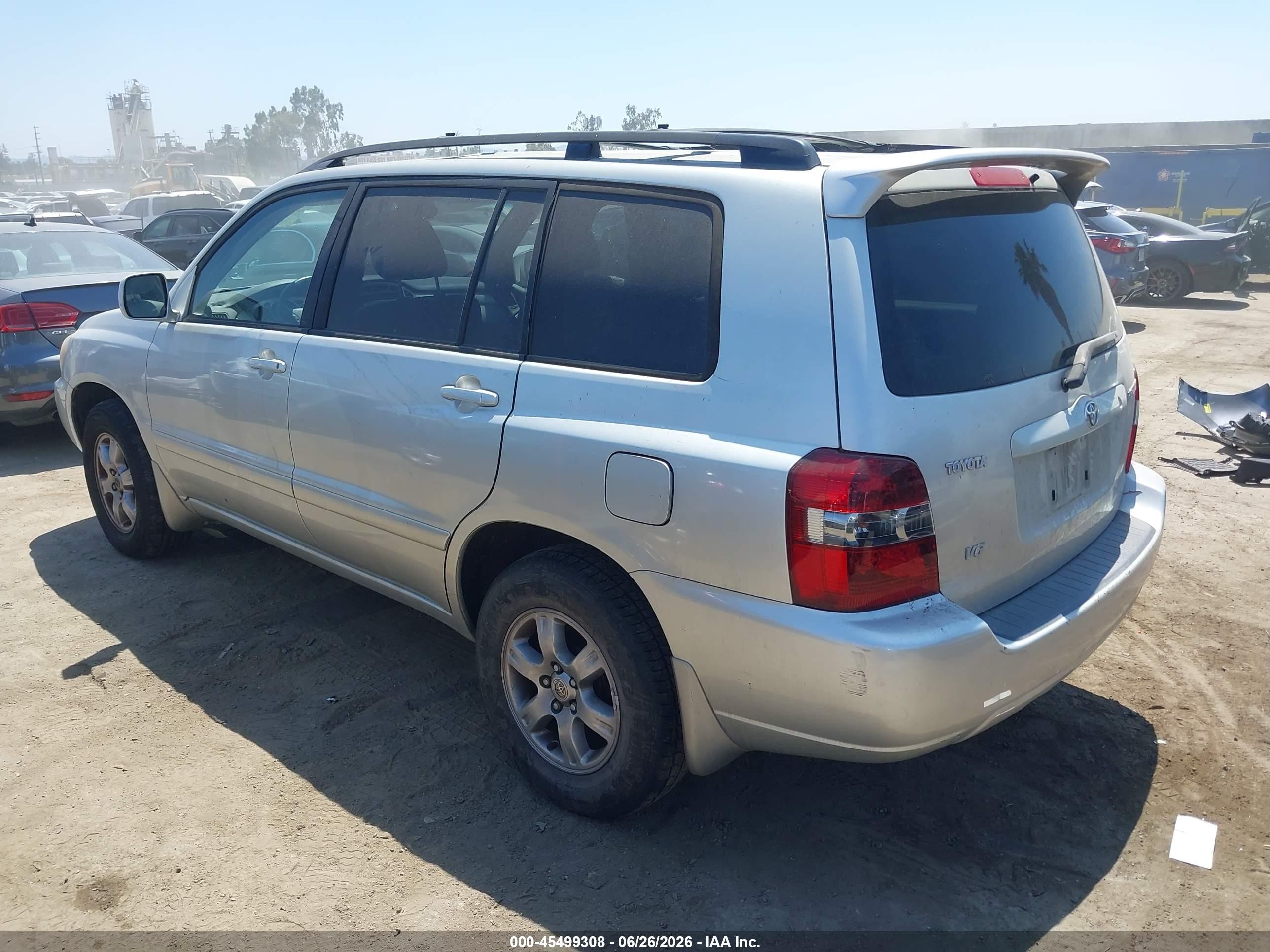 2007 Toyota Highlander 3rd Row Silver vin: JTEDP21A070128938